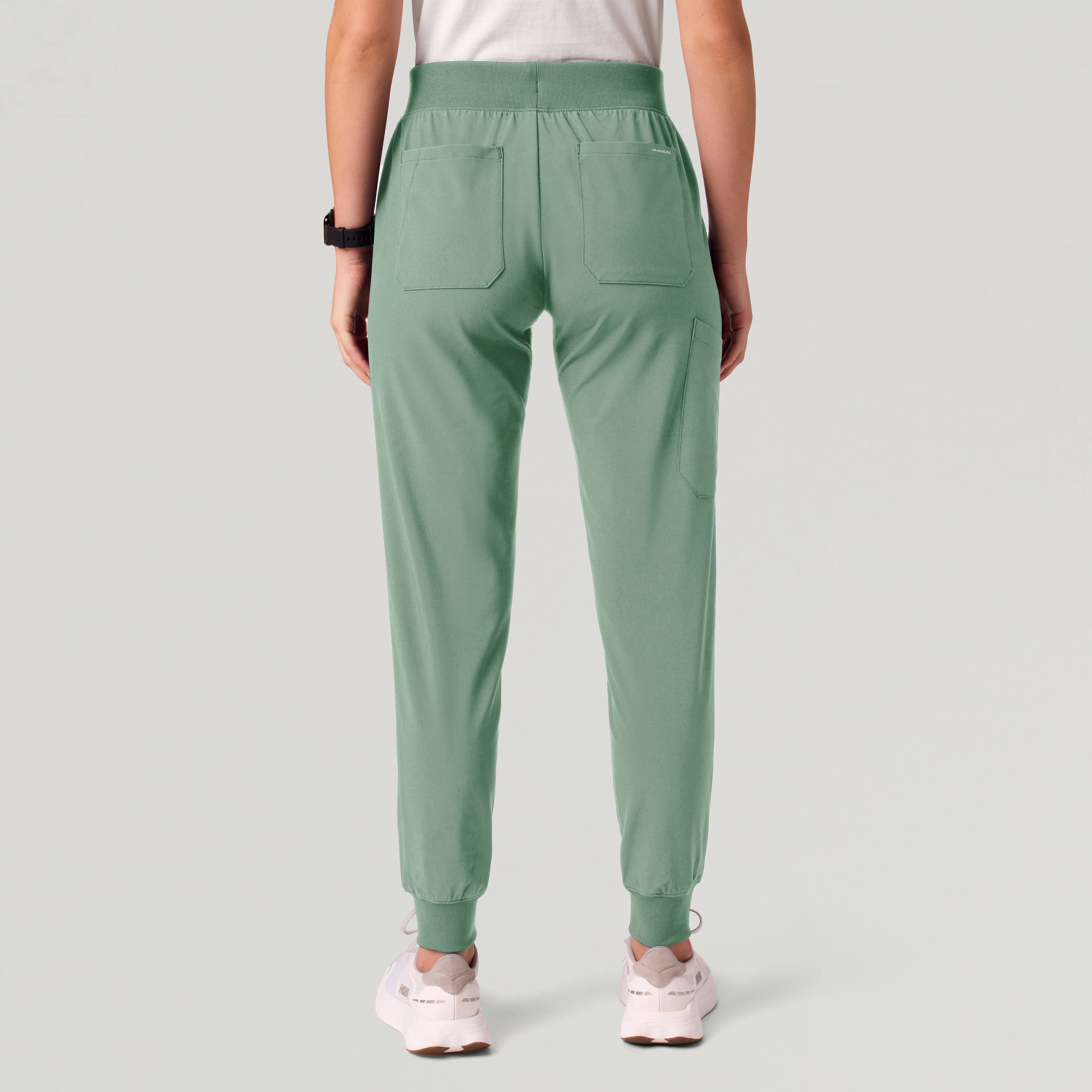 Arden Slim Scrub Jogger - Sage - Image 4