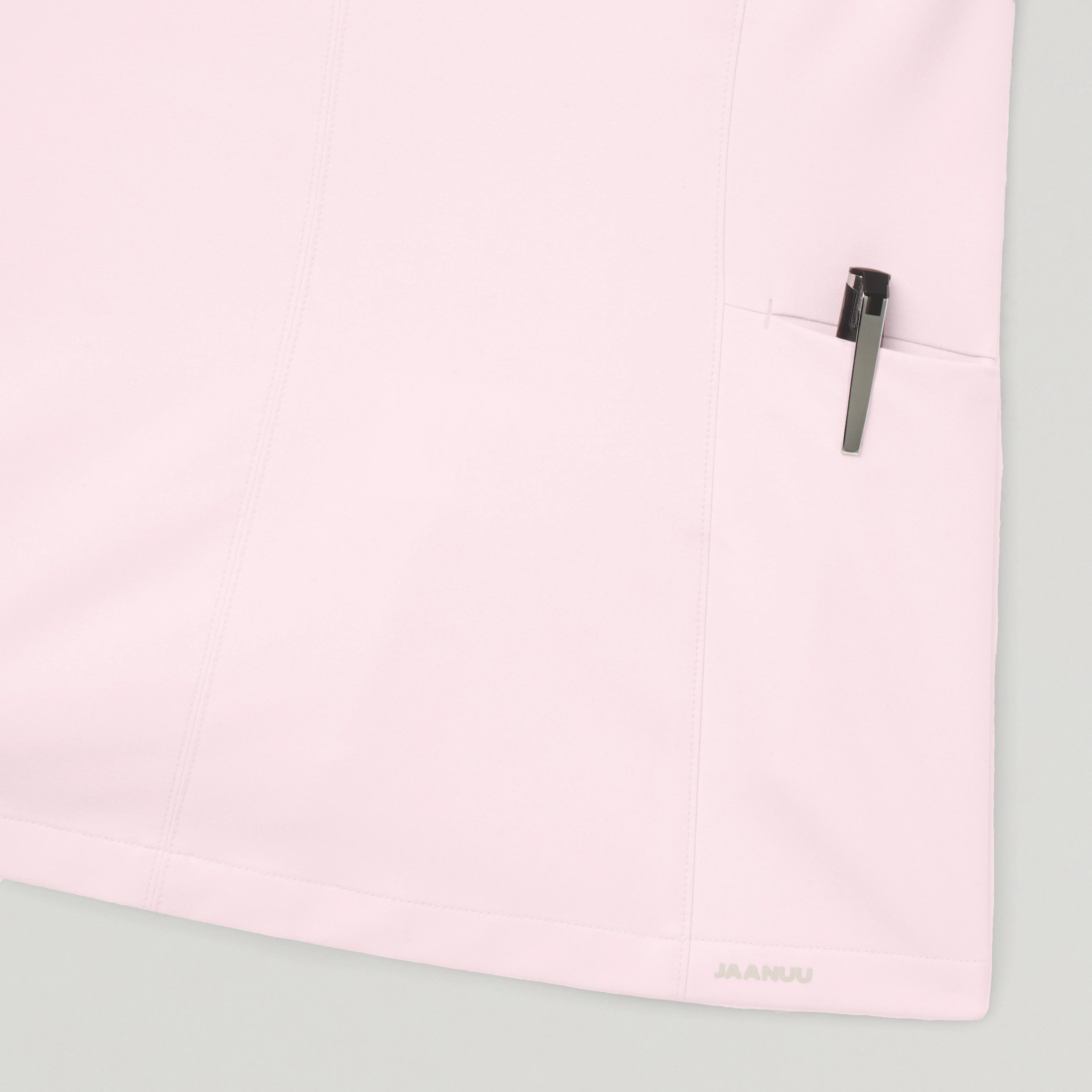 Aria Fit & Flare Scrub Top - Rose Quartz - Image 7