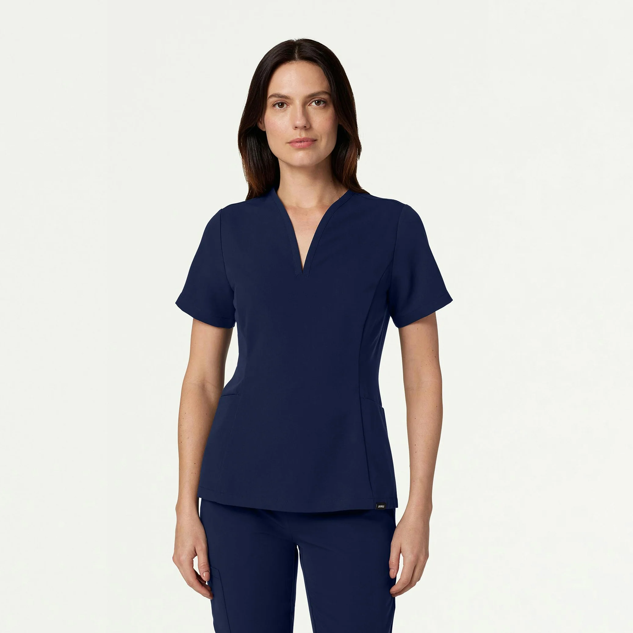 Calix Fit & Flare Scrub Top - Midnight Navy
