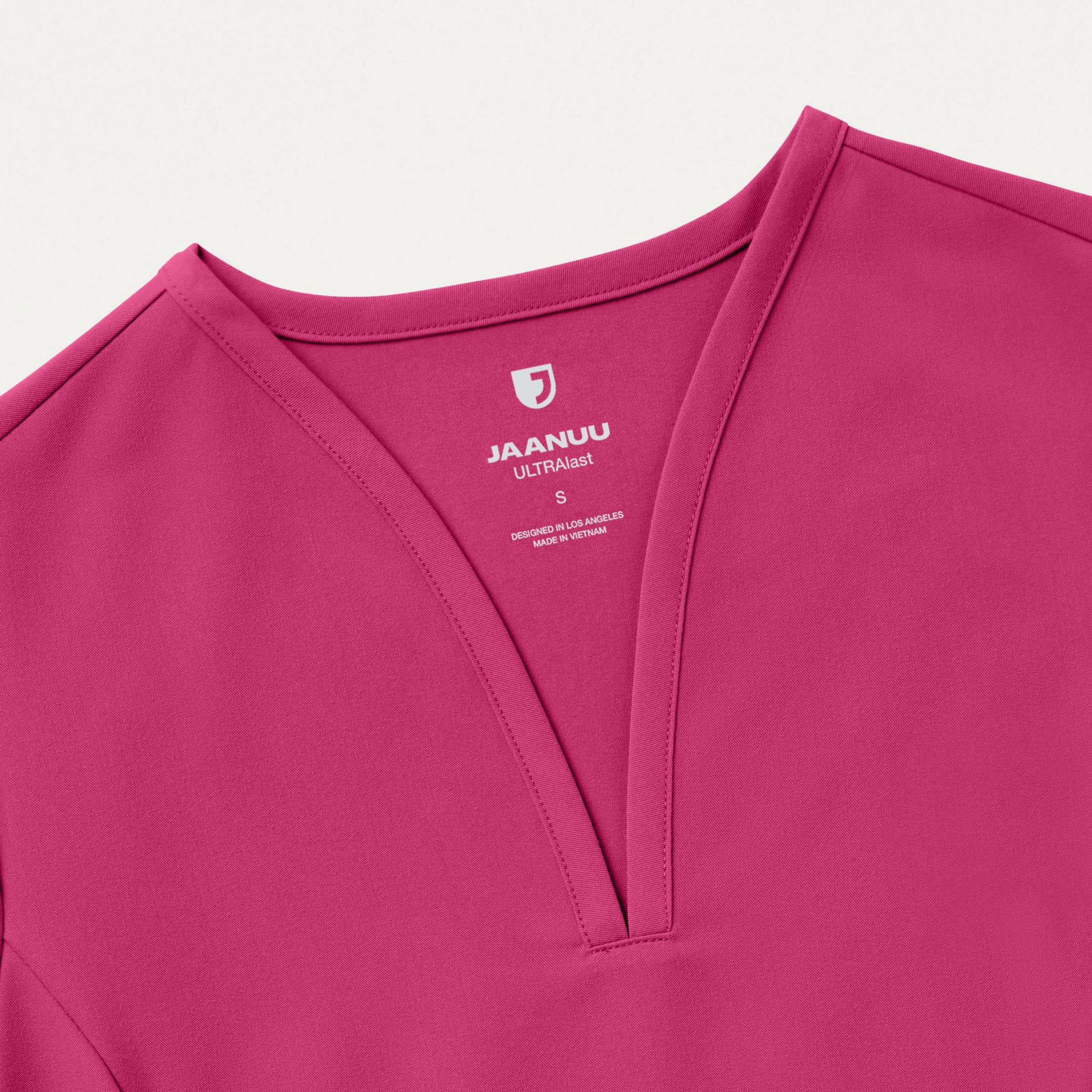 Calix Fit & Flare Scrub Top - Wild Berry - Image 6