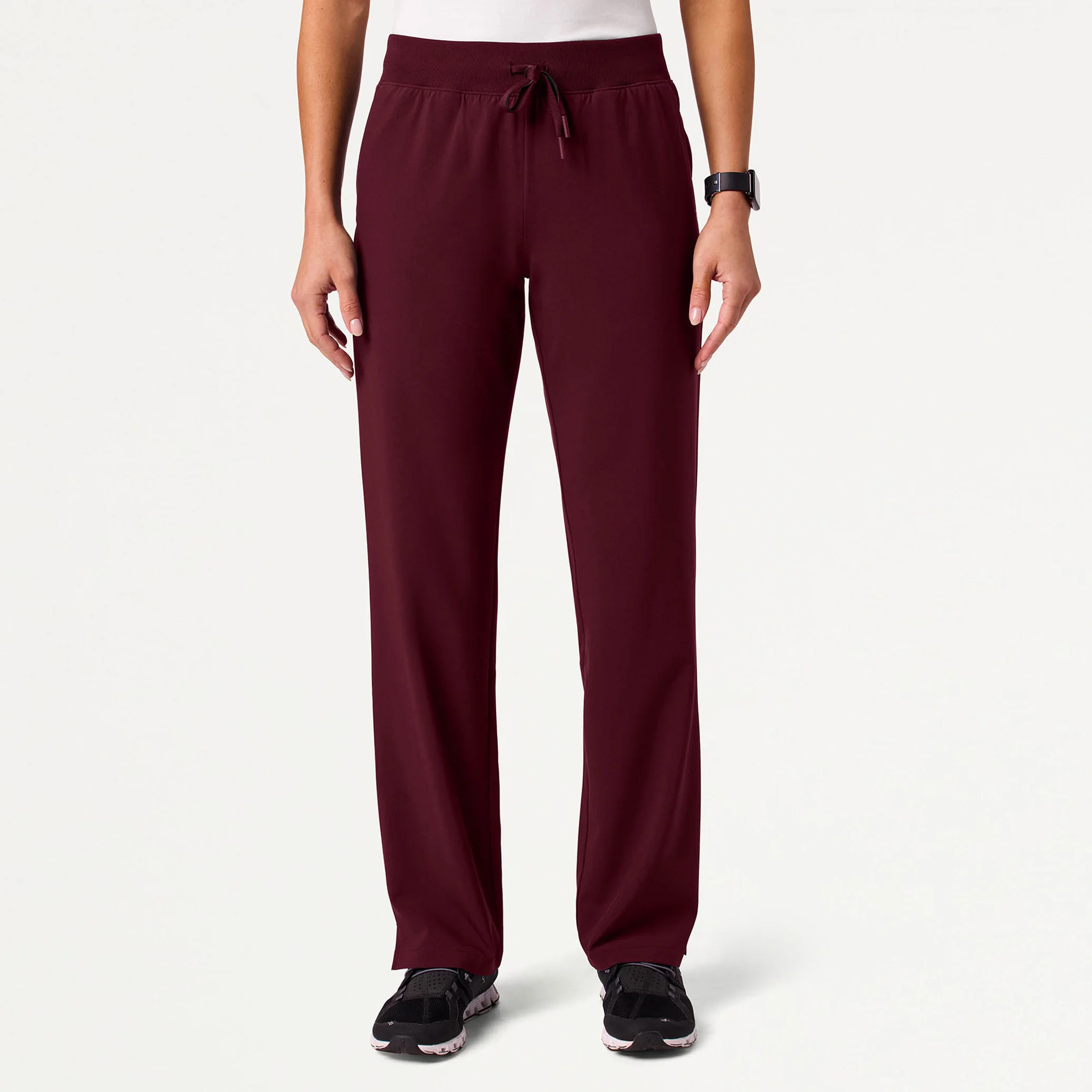 Cam 5-Pocket Scrub Pant - Burgundy
