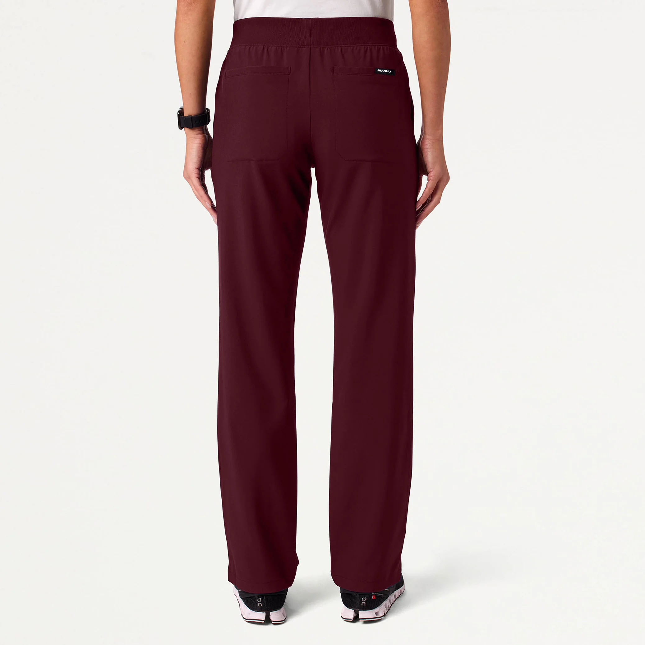Cam 5-Pocket Scrub Pant - Burgundy - Image 2