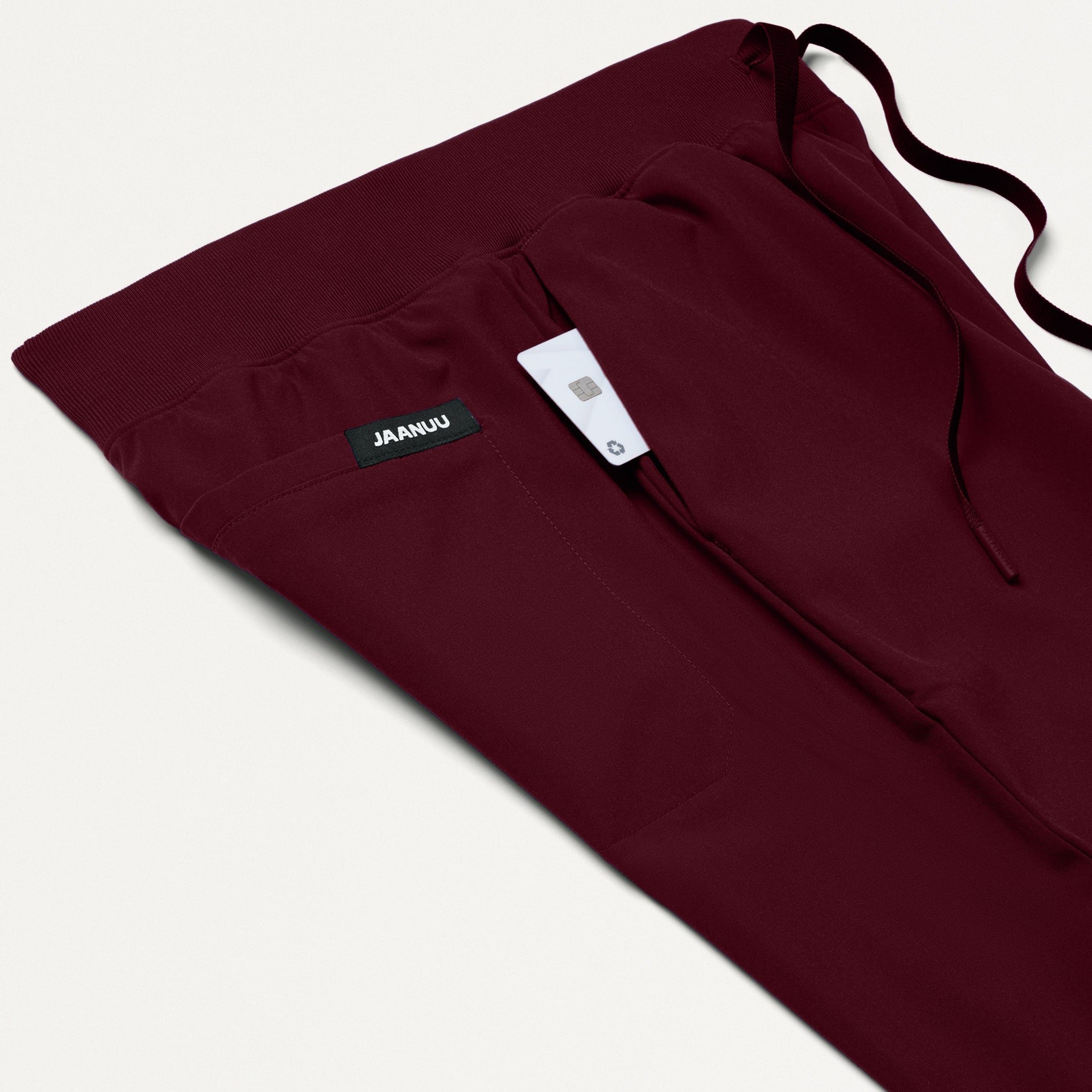 Cam 5-Pocket Scrub Pant - Burgundy - Image 6