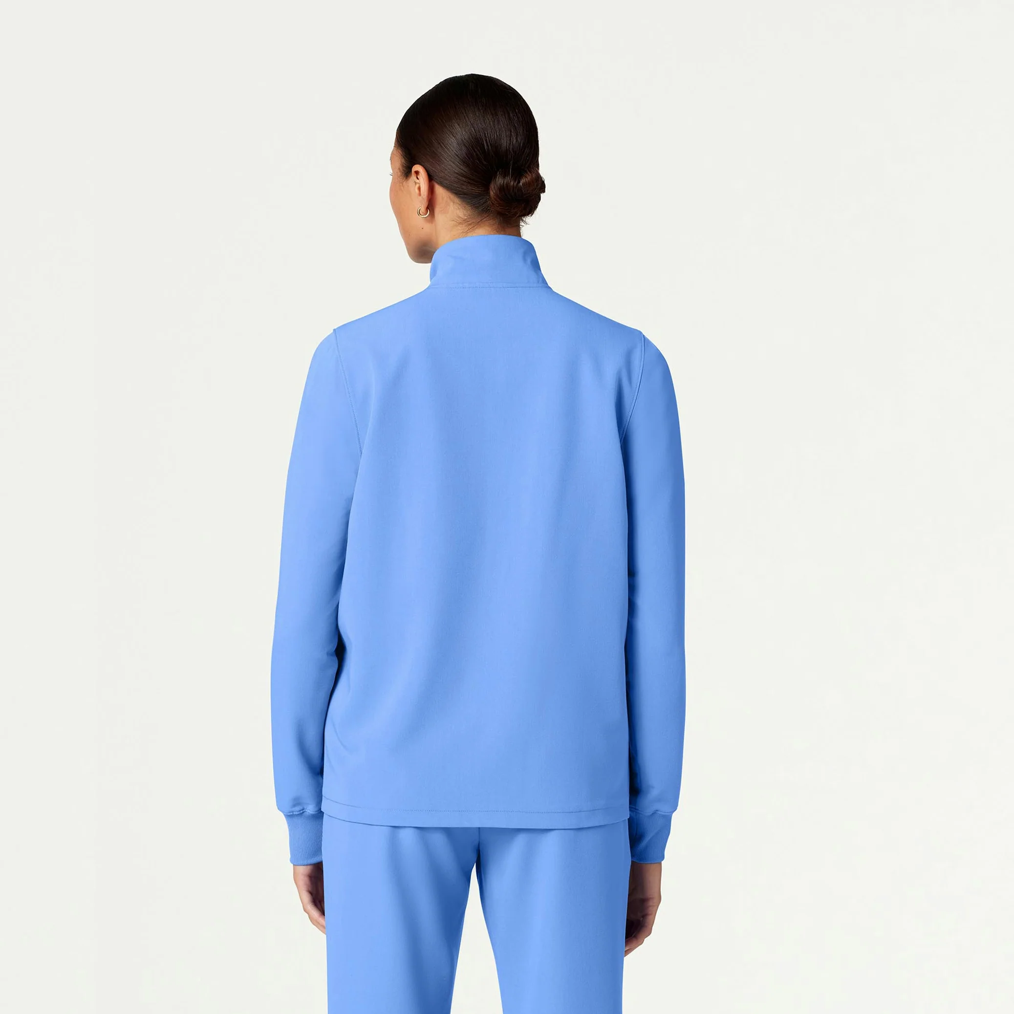 Ceri Essential 6-Pocket Scrub Jacket - Ceil Blue - Image 3