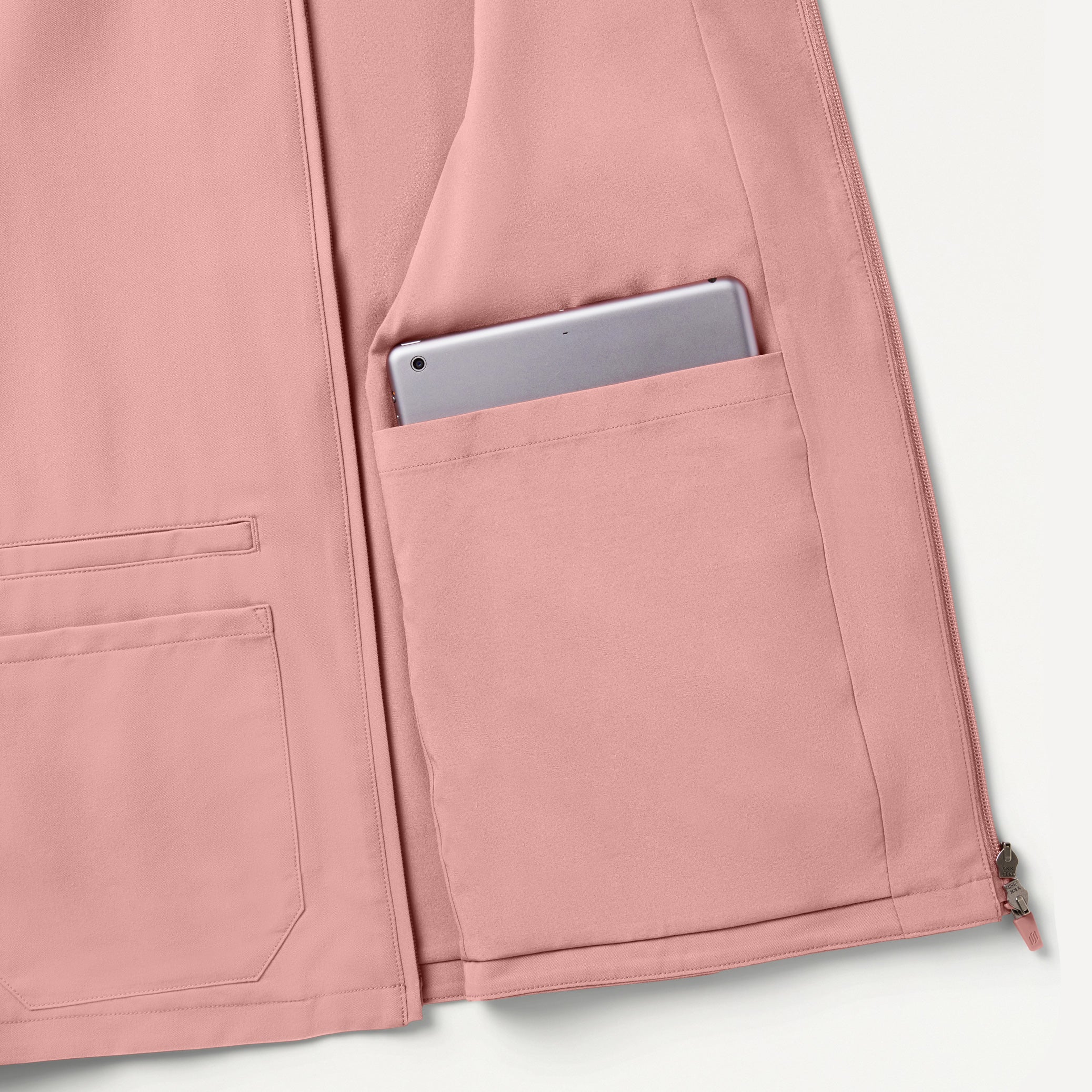 Ceri Essential 6-Pocket Scrub Jacket - Mauve - Image 9