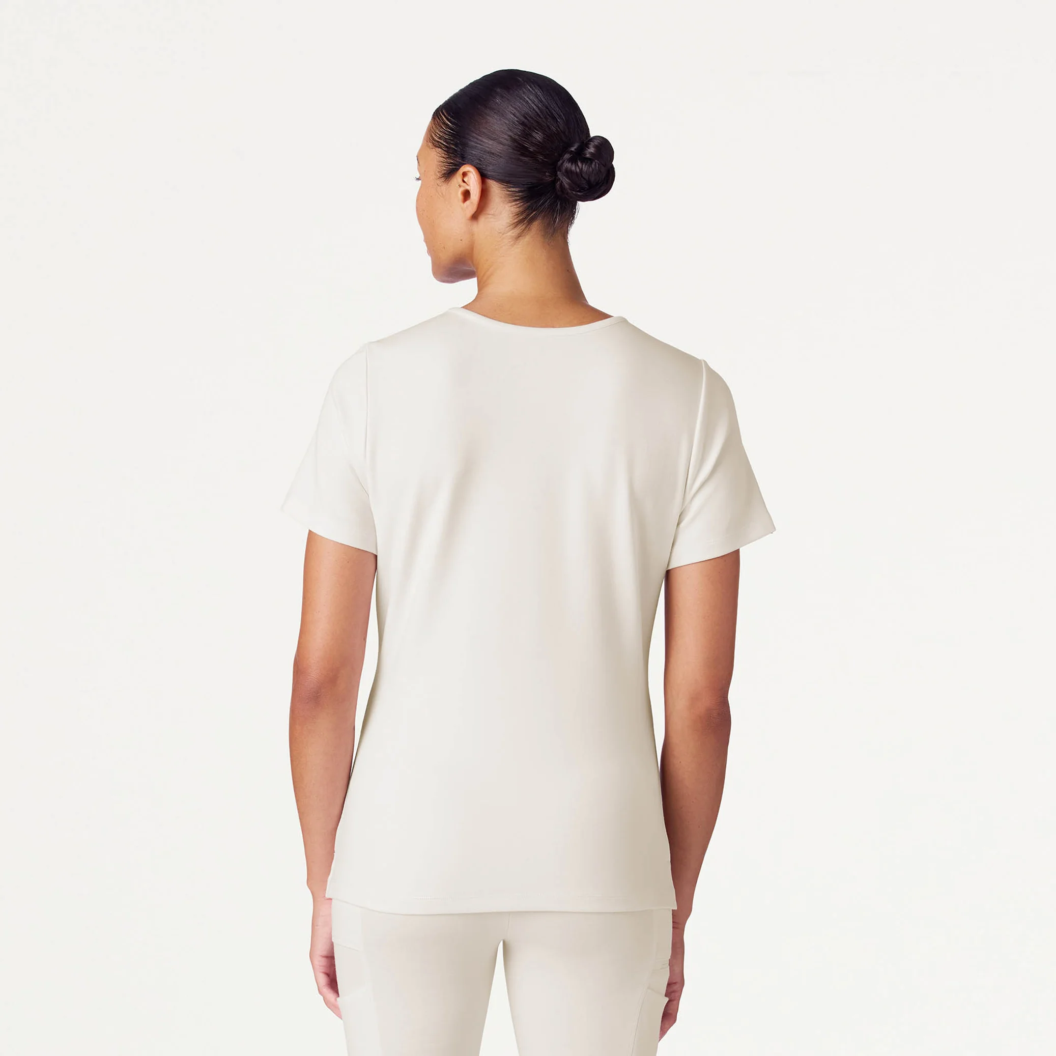 Cesi Slim UltraSOFT™ Scrub Top - Frost - Image 3