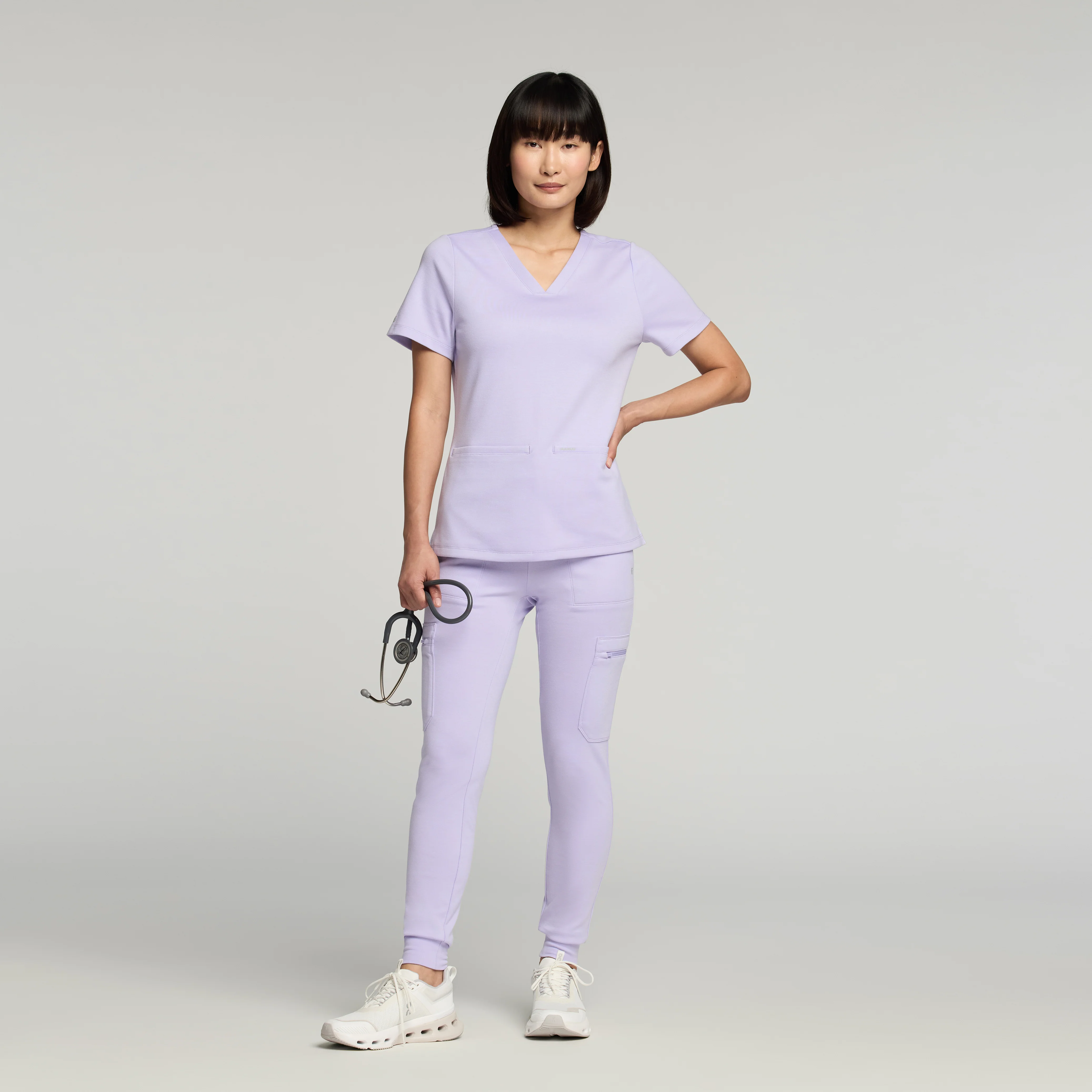 Cesi Slim UltraSOFT™ Scrub Top - Lavender - Image 2