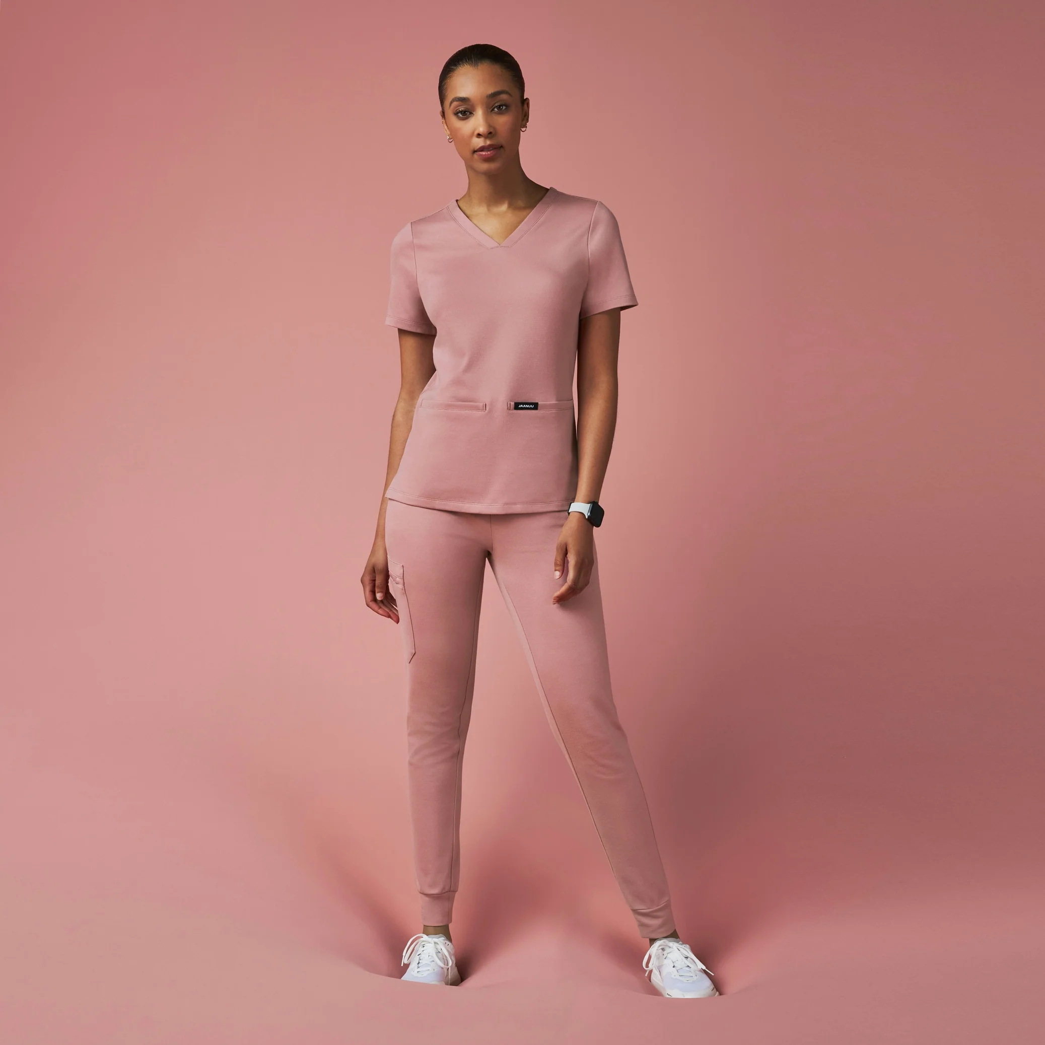 Cesi Slim UltraSOFT™ Scrub Top - Mauve - Image 2