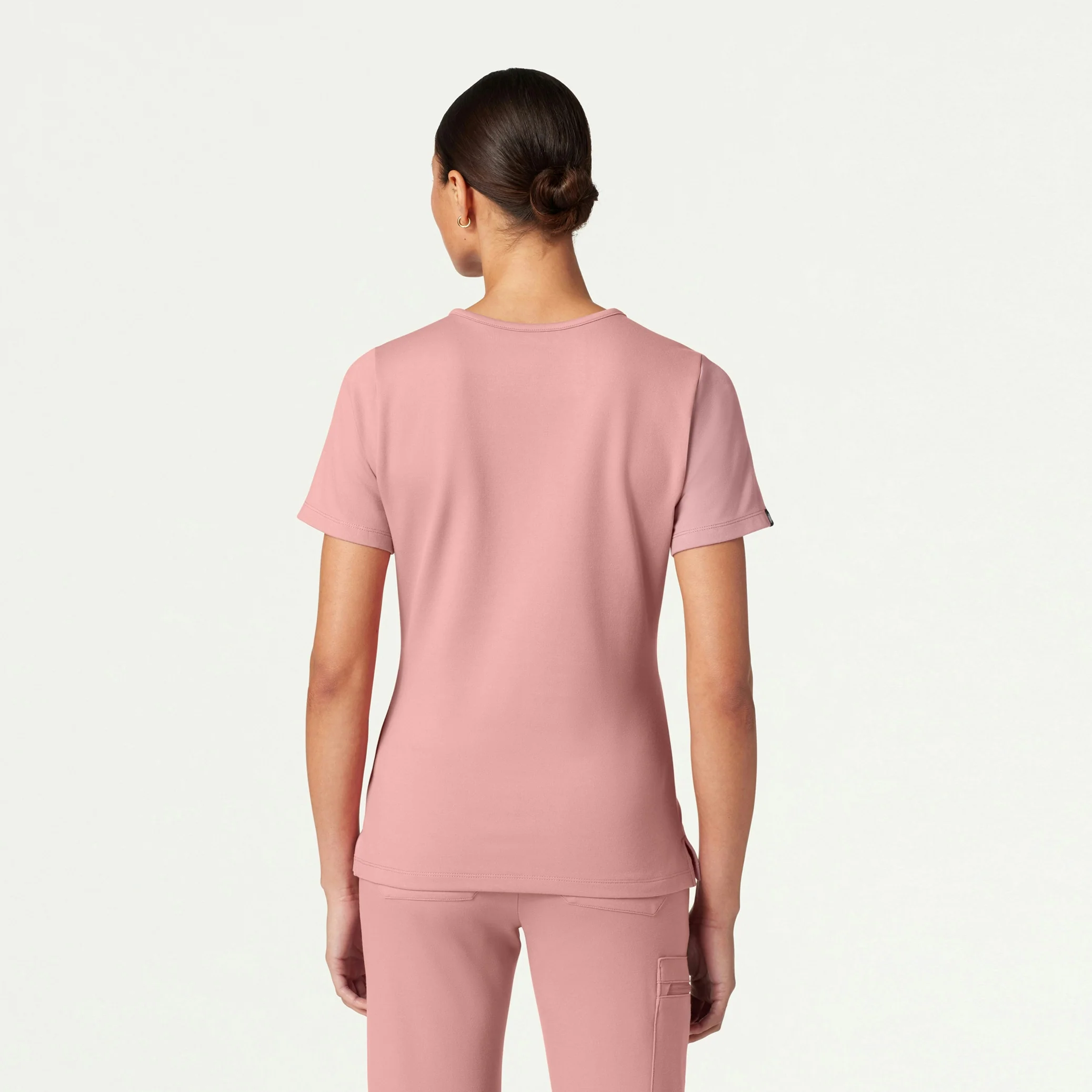 Cesi Slim UltraSOFT™ Scrub Top - Mauve - Image 4