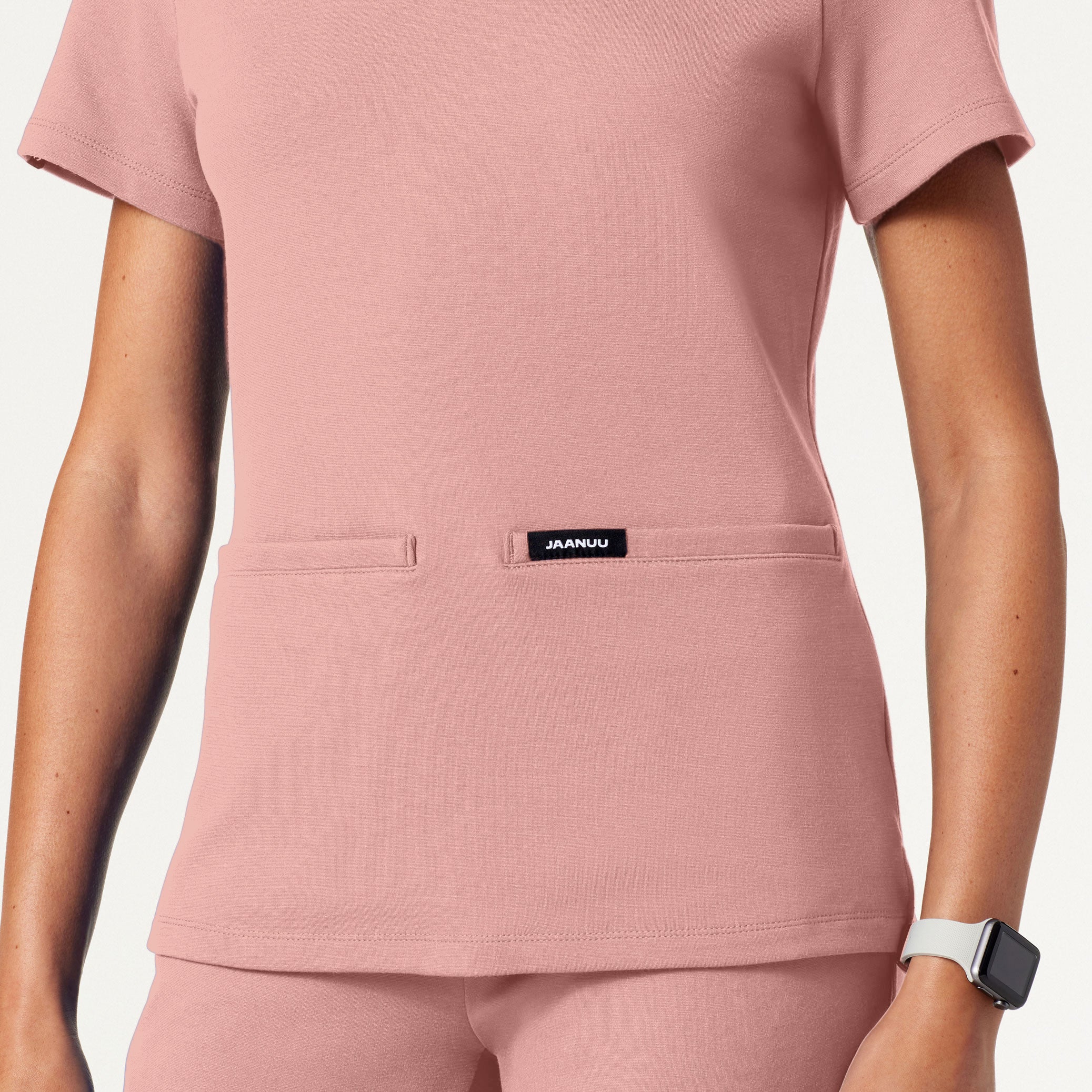 Cesi Slim UltraSOFT™ Scrub Top - Mauve - Image 6