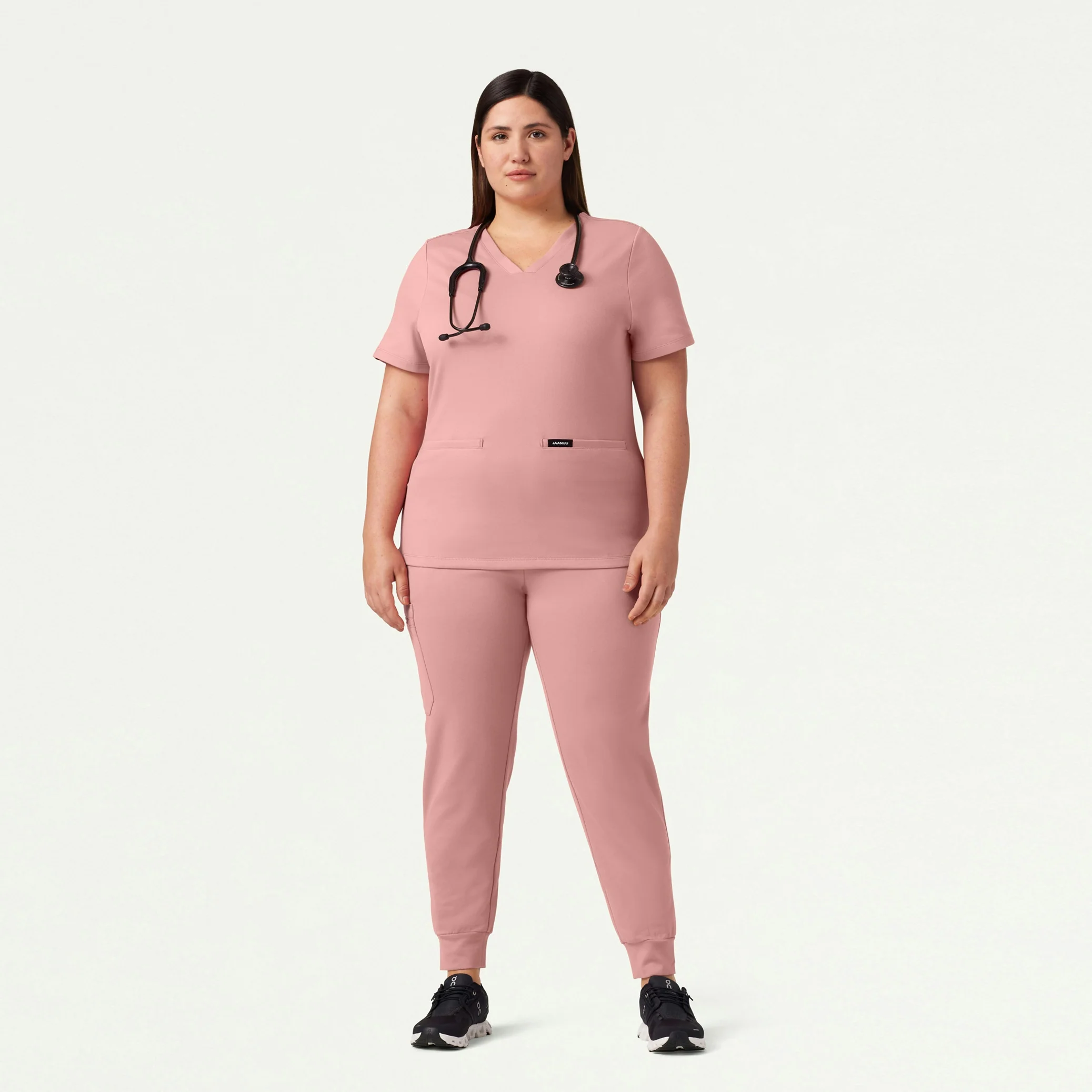 Cesi Slim UltraSOFT™ Scrub Top - Mauve - Image 8