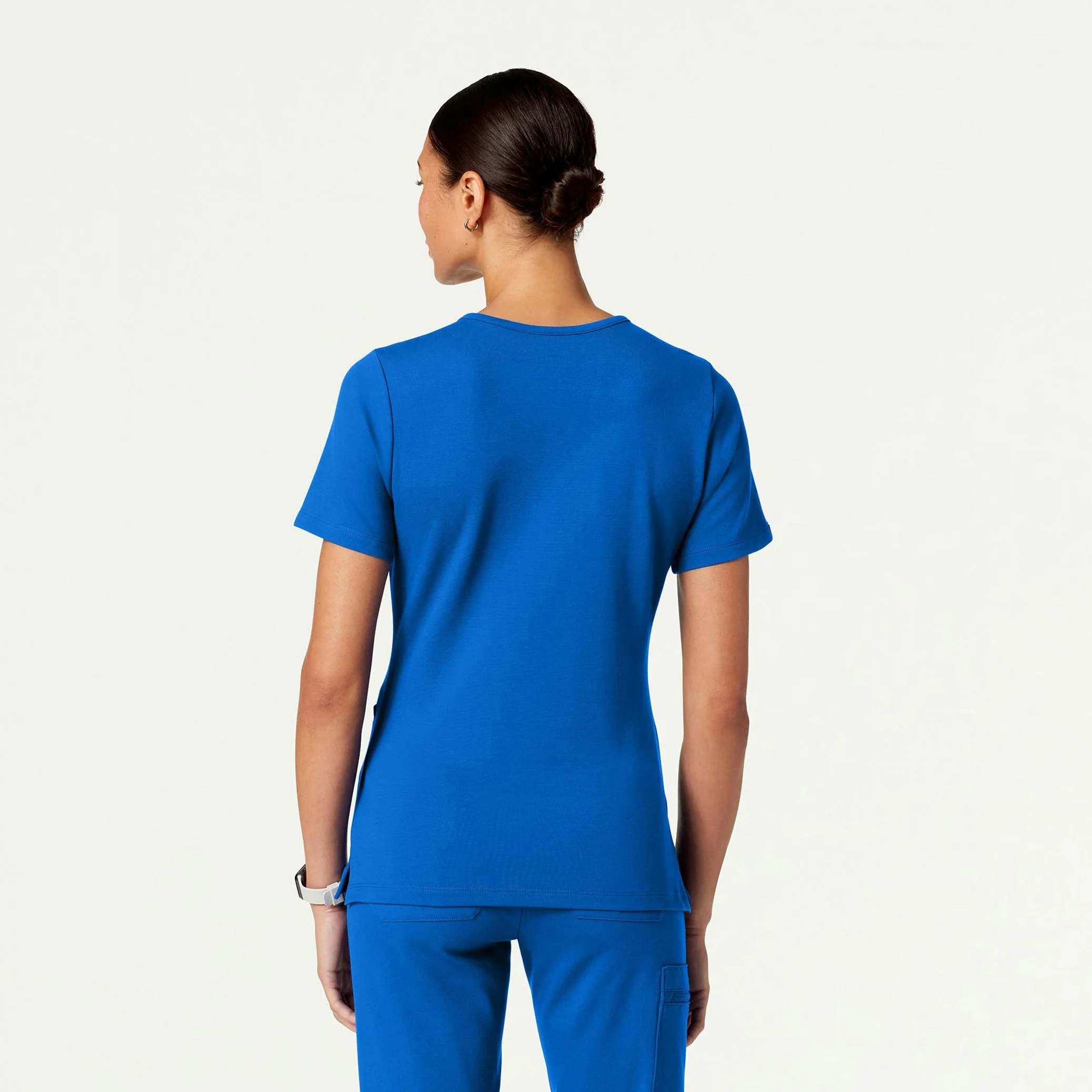 Cesi Slim UltraSOFT™ Scrub Top - Royal Blue - Image 3