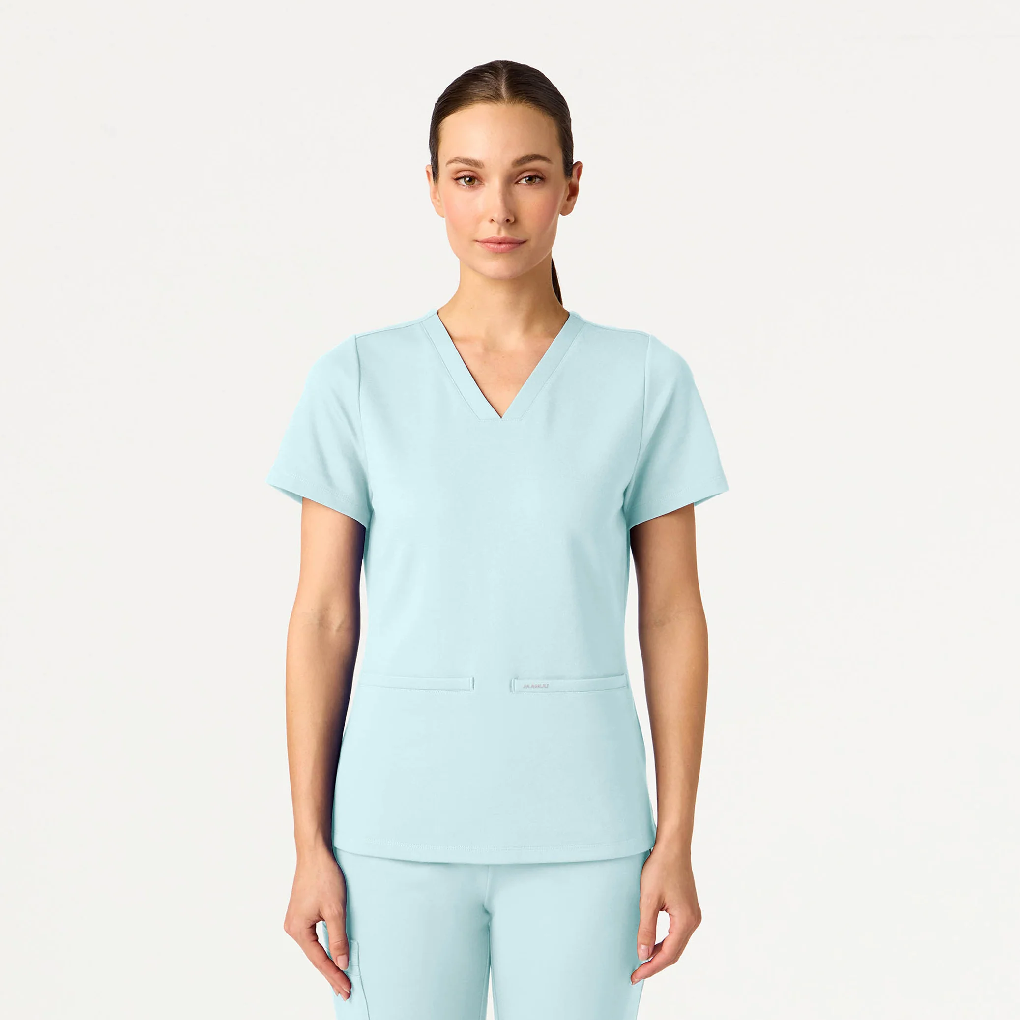 Cesi Slim UltraSOFT™ Scrub Top - Sky Blue - Image 2