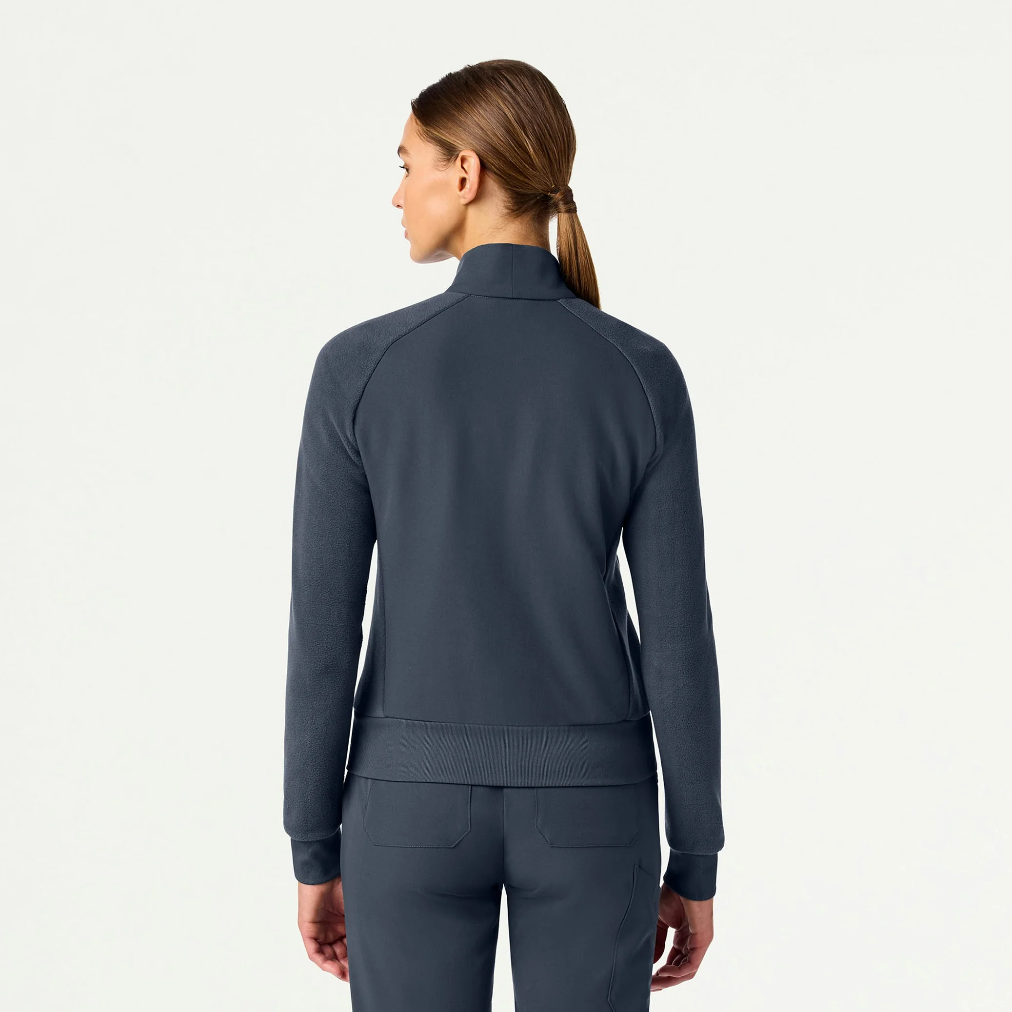 Cloud Hybrid Fleece Bomber Jacket - Carbon Gray - Image 4