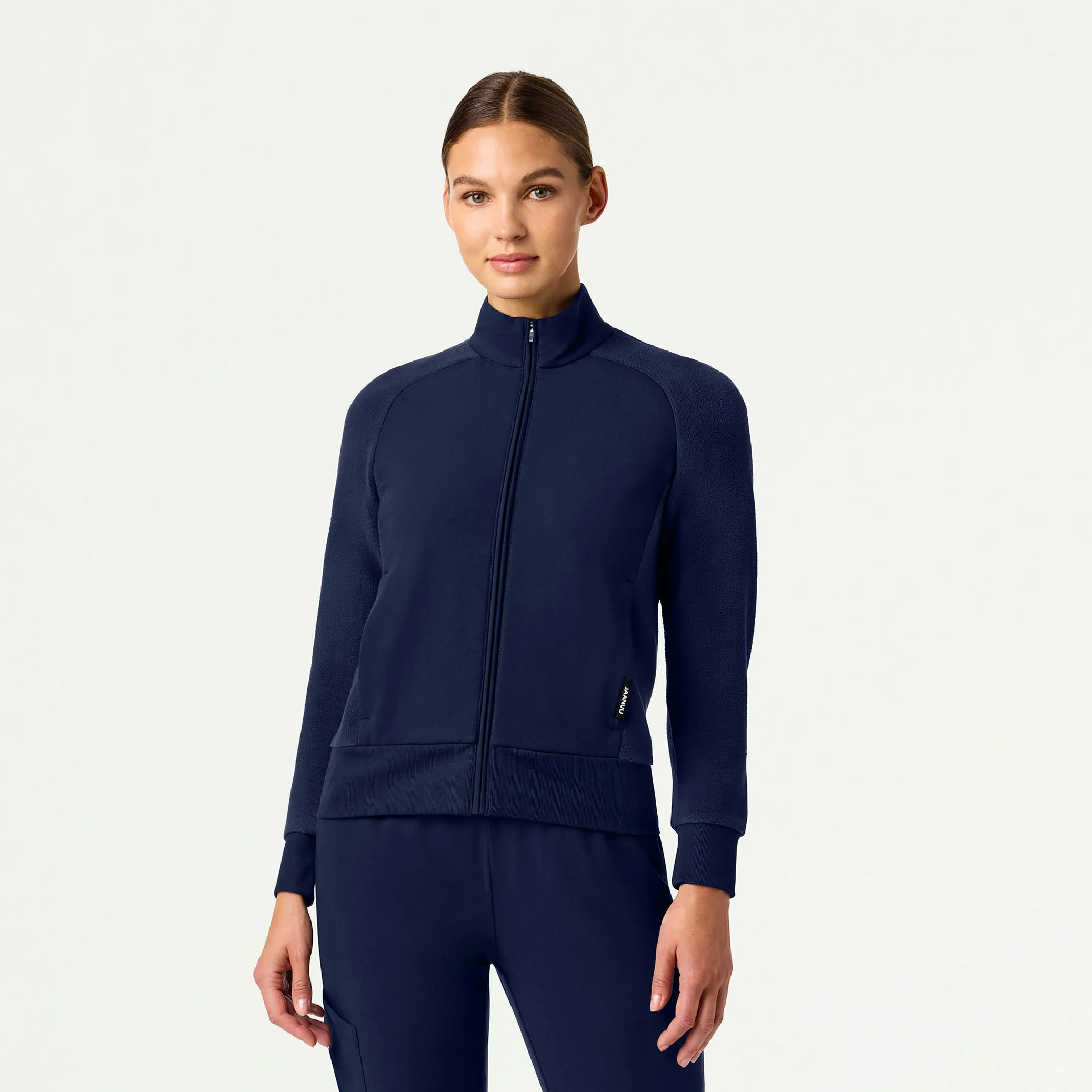 Cloud Hybrid Fleece Bomber Jacket - Midnight Navy