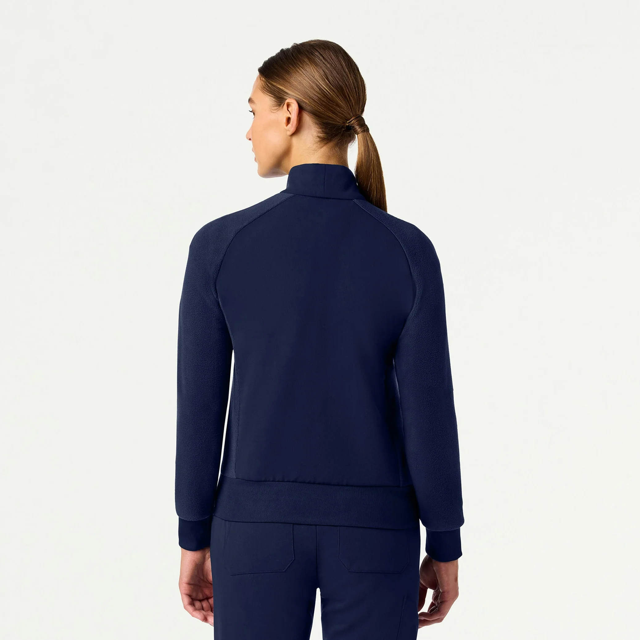Cloud Hybrid Fleece Bomber Jacket - Midnight Navy - Image 4