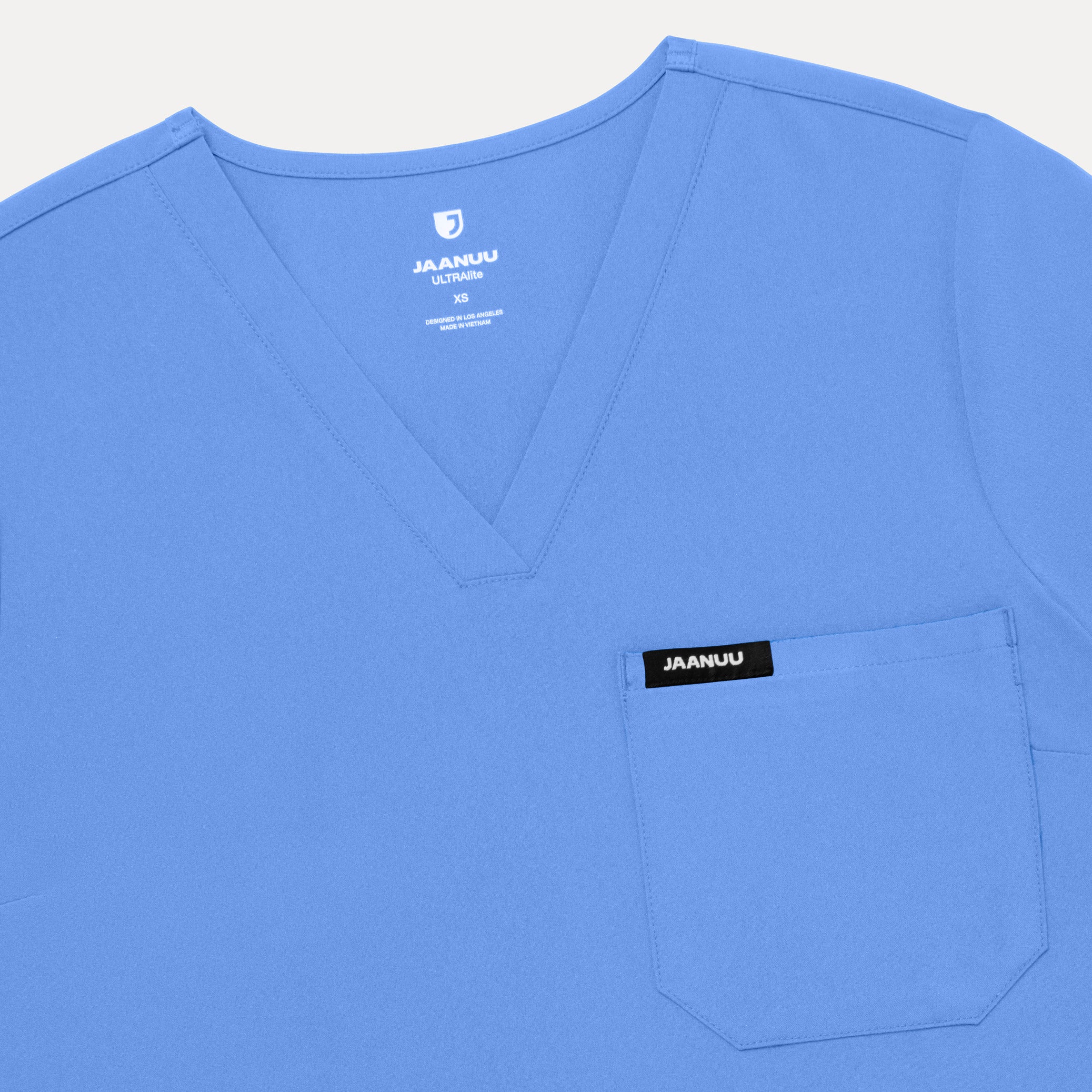 Harlow Slim 1-Pocket Scrub Top - Ceil Blue - Image 5