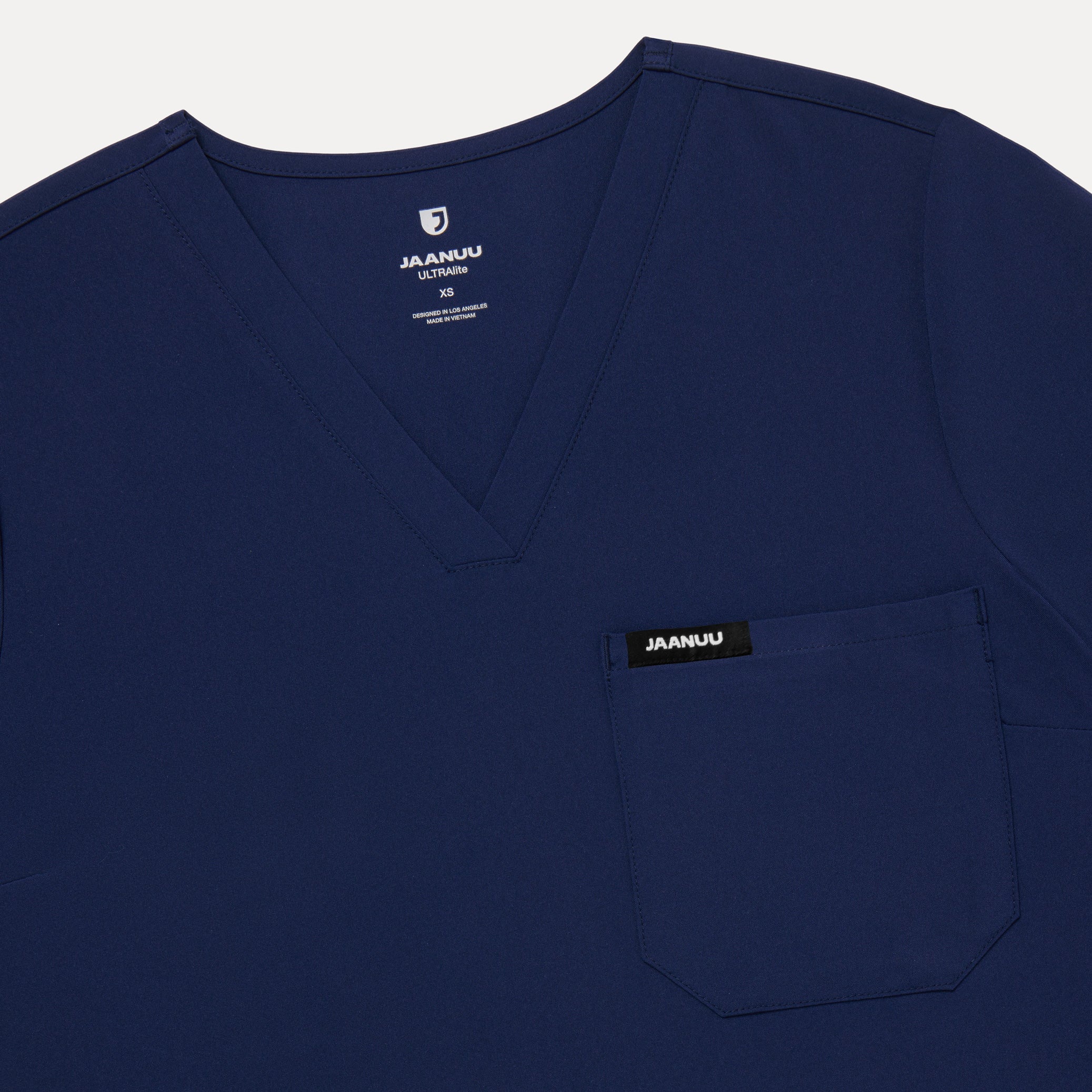 Harlow Slim 1-Pocket Scrub Top - Midnight Navy - Image 5