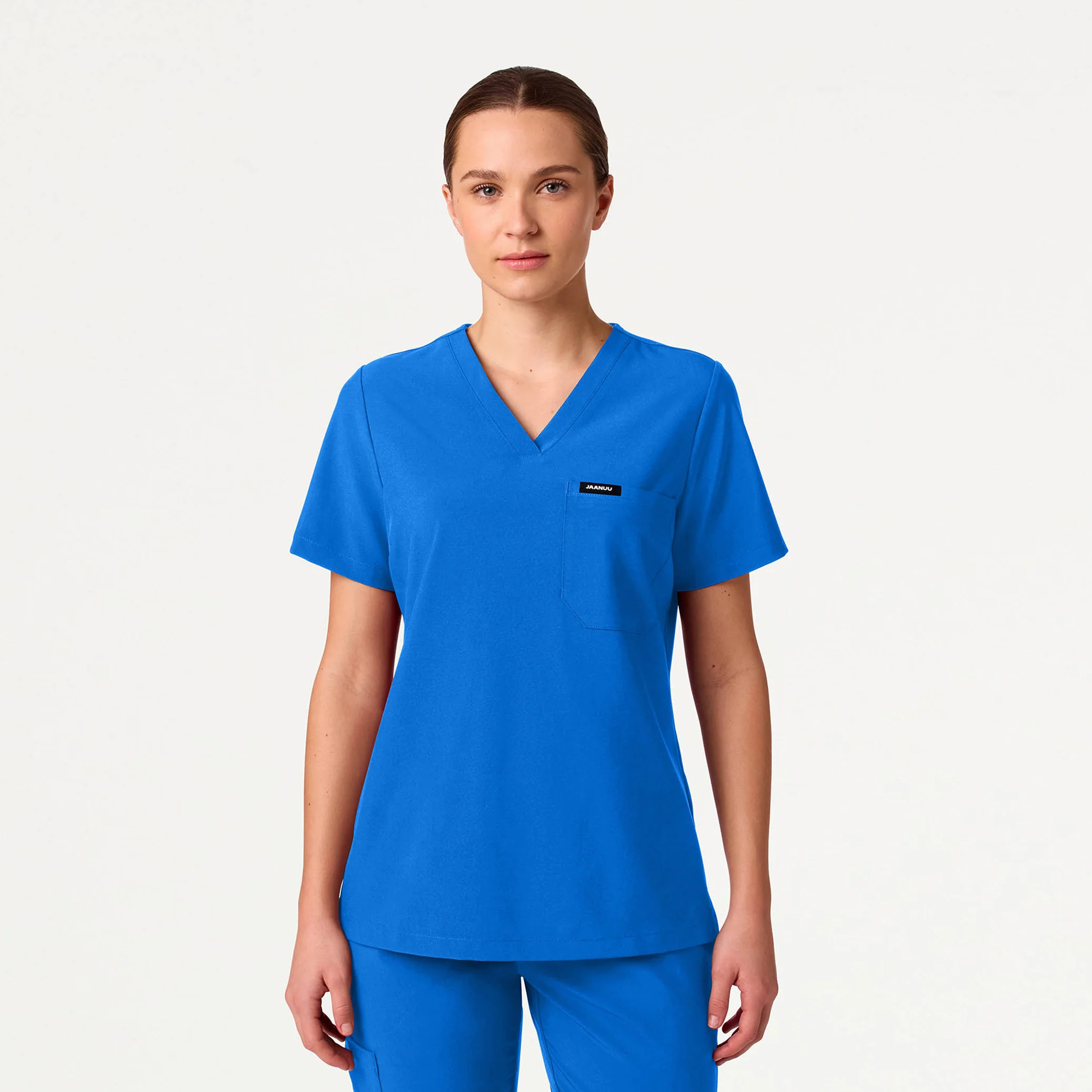 Harlow Slim 1-Pocket Scrub Top - Royal Blue