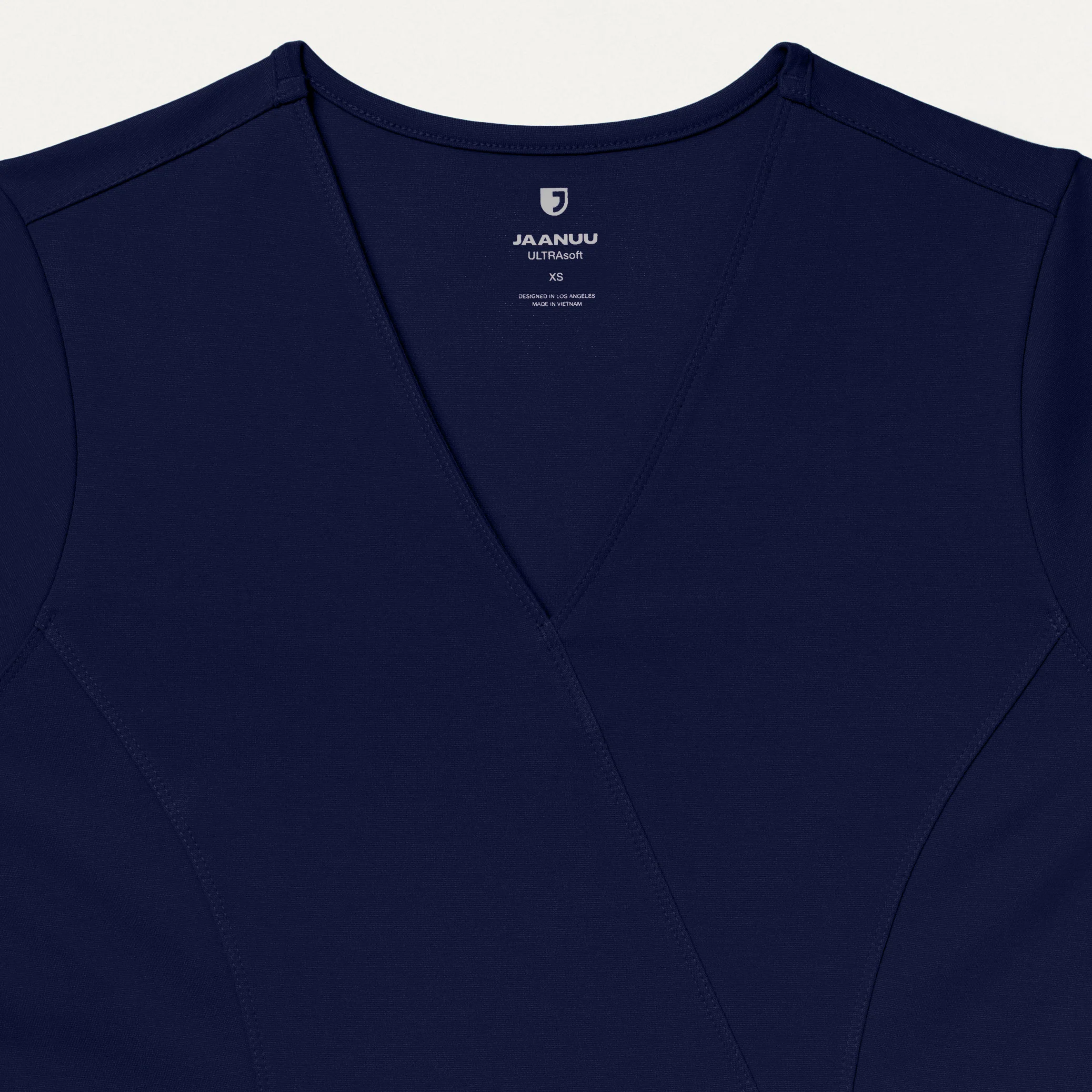 Isla Mock-Wrap UltraSOFT™ Scrub Top - Midnight Navy - Image 6