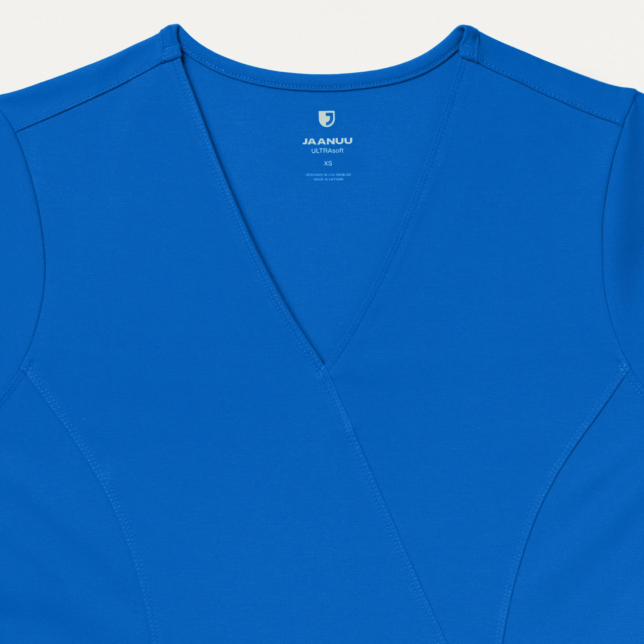 Isla Mock-Wrap UltraSOFT™ Scrub Top - Royal Blue - Image 5
