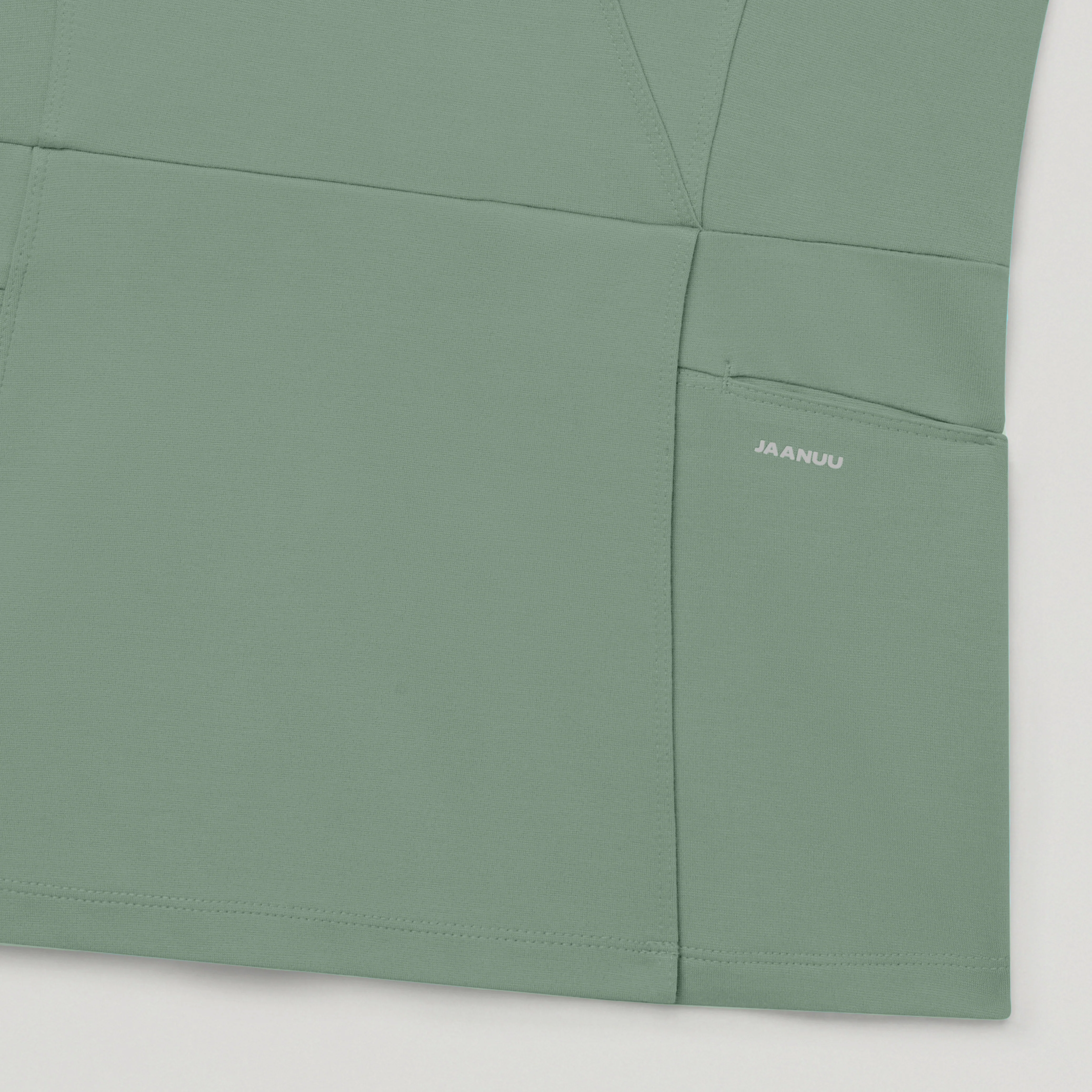 Isla Mock-Wrap UltraSOFT™ Scrub Top - Sage - Image 6