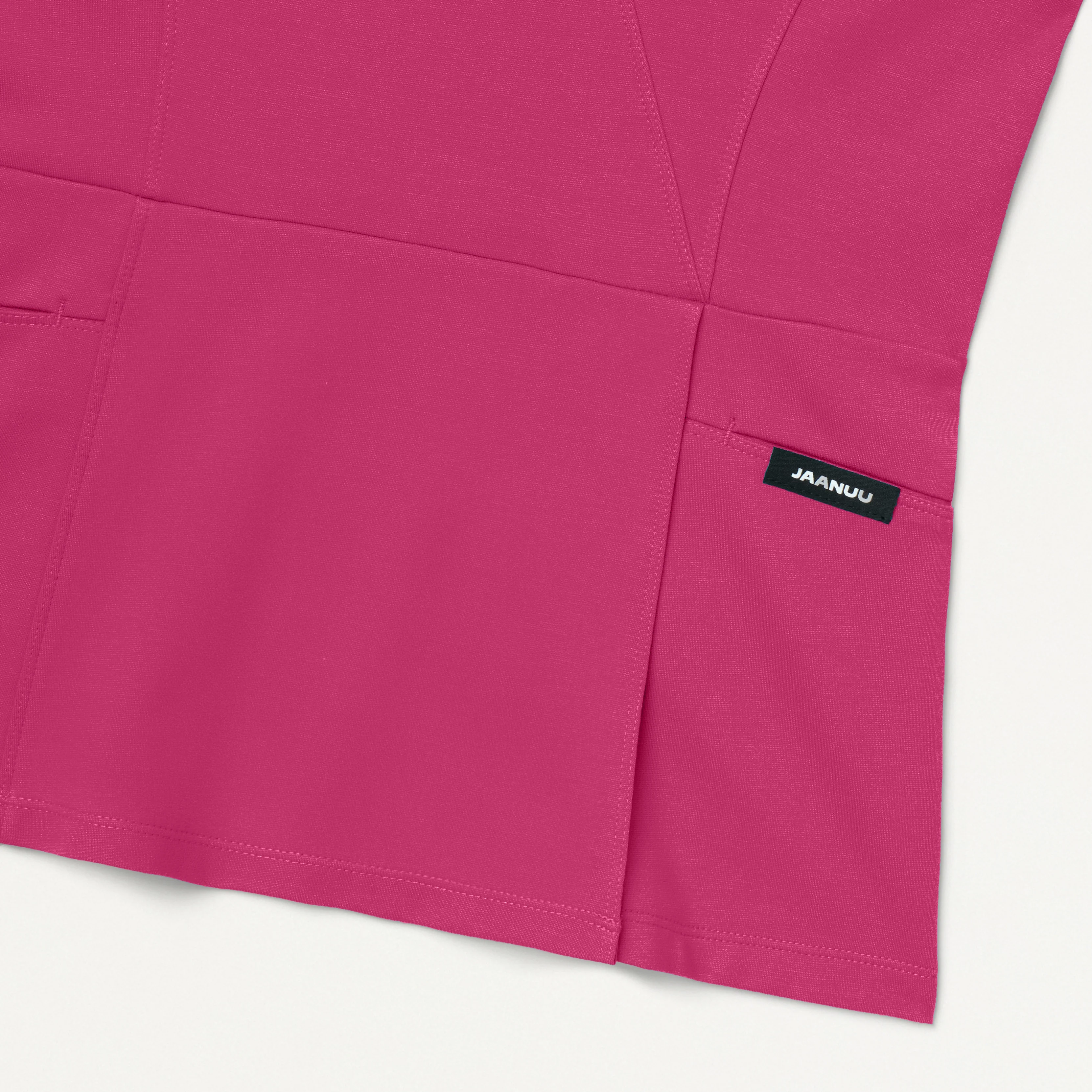 Isla Mock-Wrap UltraSOFT™ Scrub Top - Wild Berry - Image 5