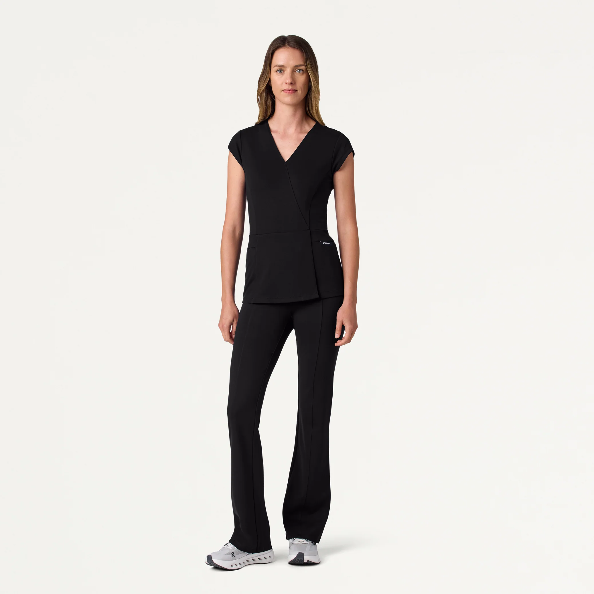 Ivy UltraSOFT™ Yoga Scrub Pant - Black - Image 2