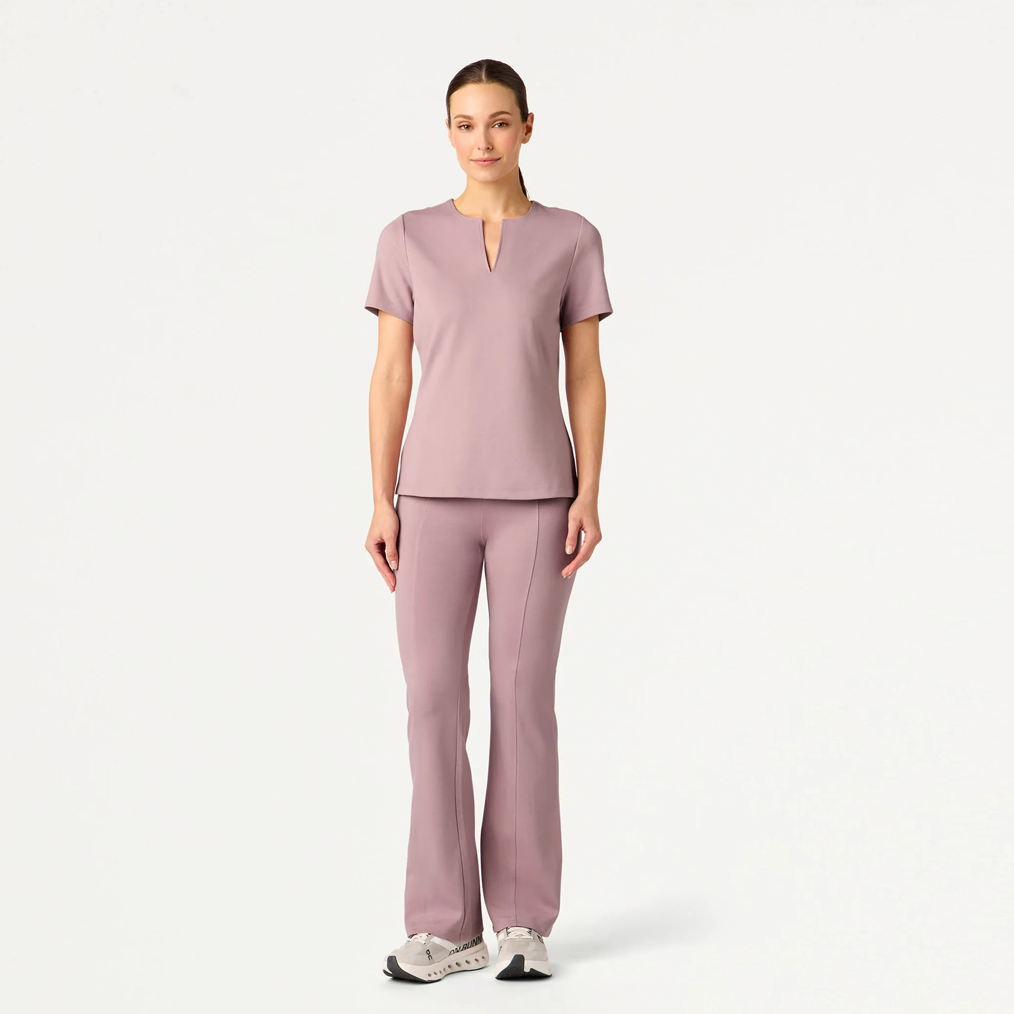 Ivy UltraSOFT™ Yoga Scrub Pant - Blossom - Image 2