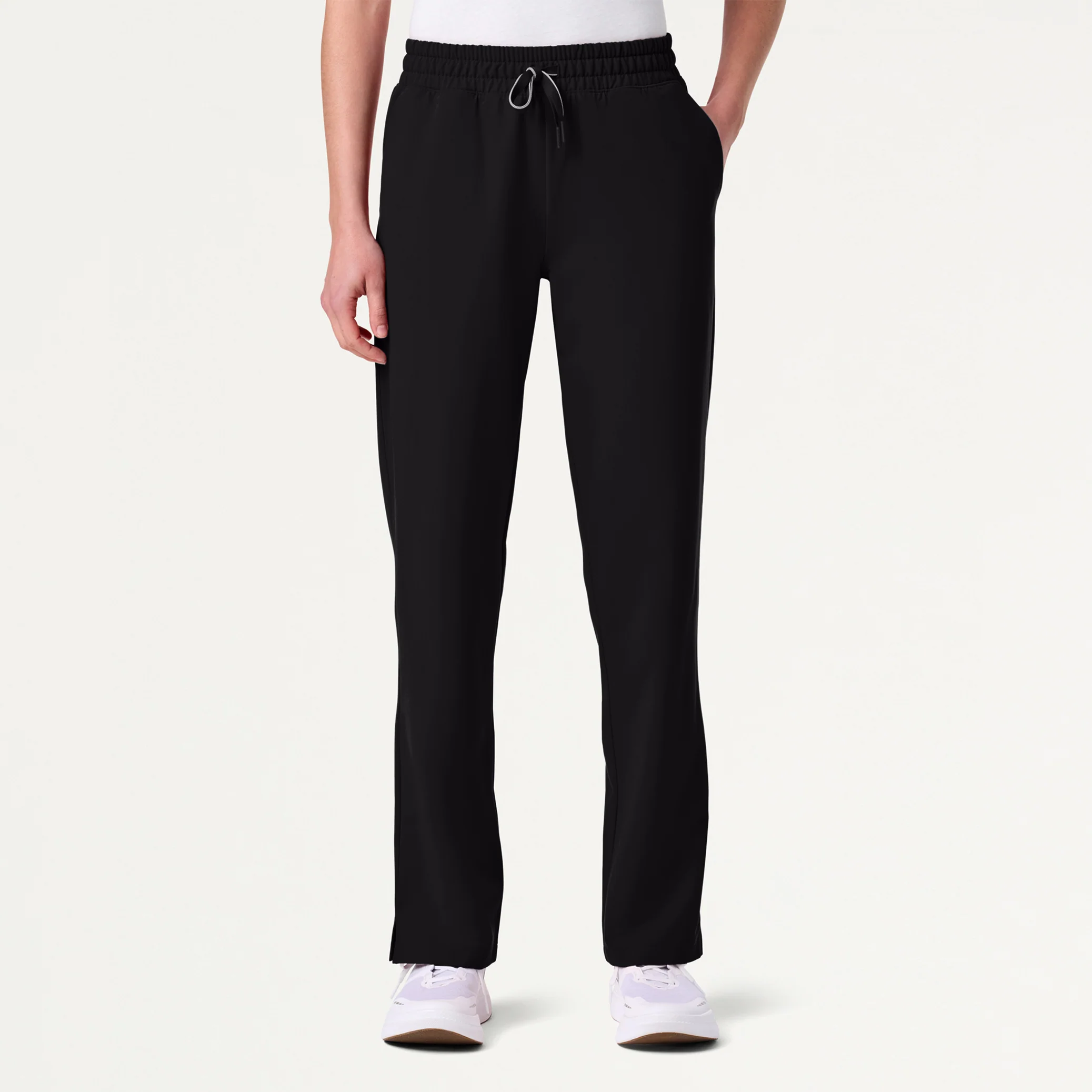 Jaanuu UltraLAST™ Essential Performance Women's 6-Pocket Scrub Set - Black - Image 4