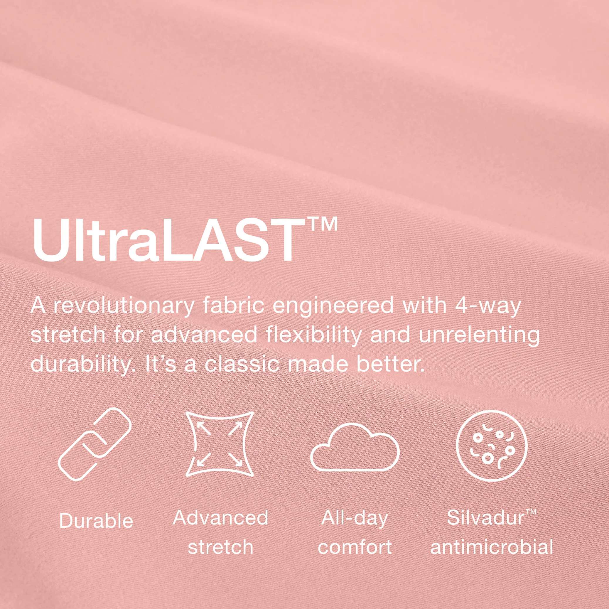 Jaanuu UltraLAST™ Essential Performance Women's 6-Pocket Scrub Set - Blushing Pink - Image 7