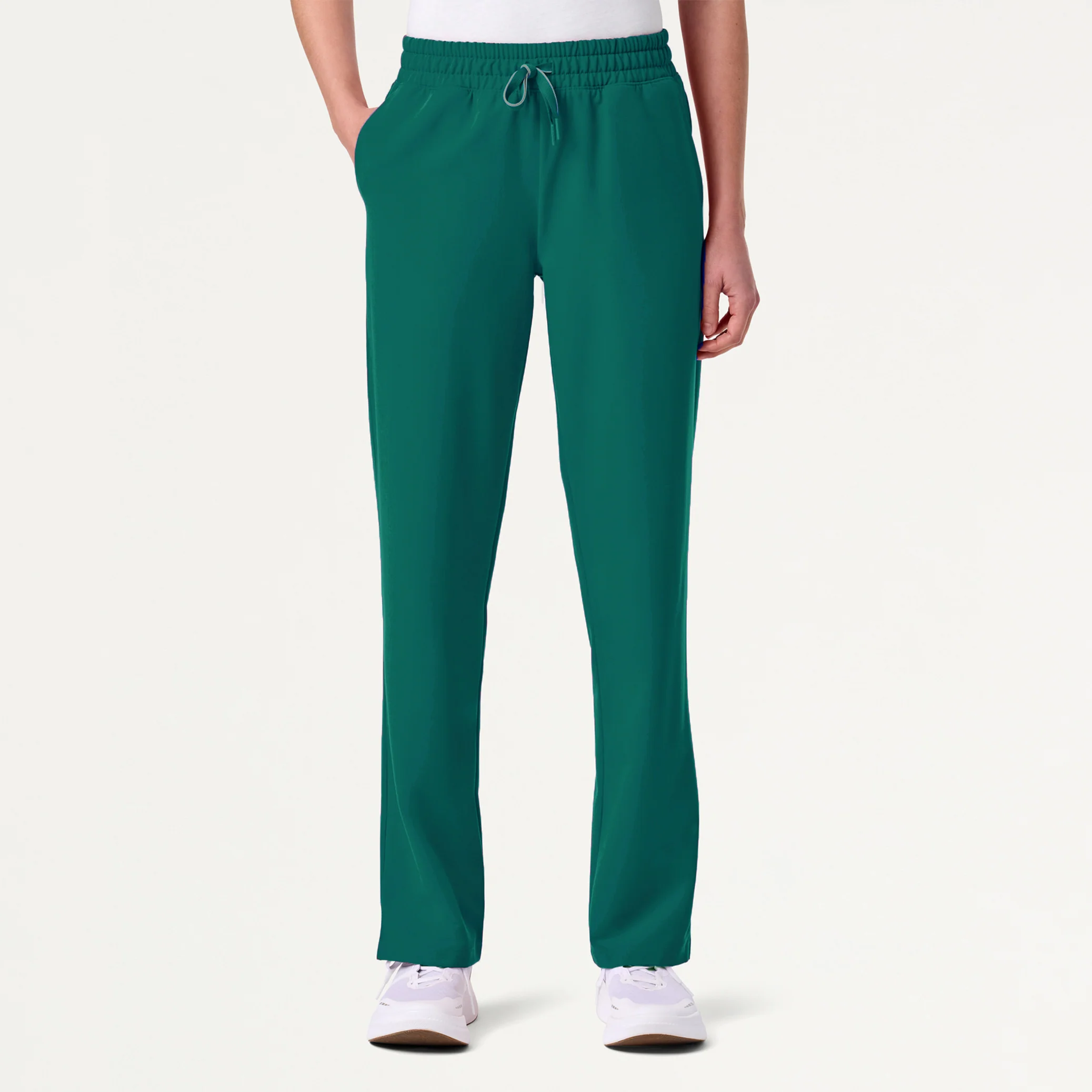 Jaanuu UltraLAST™ Essential Performance Women's 6-Pocket Scrub Set - Hunter Green - Image 4