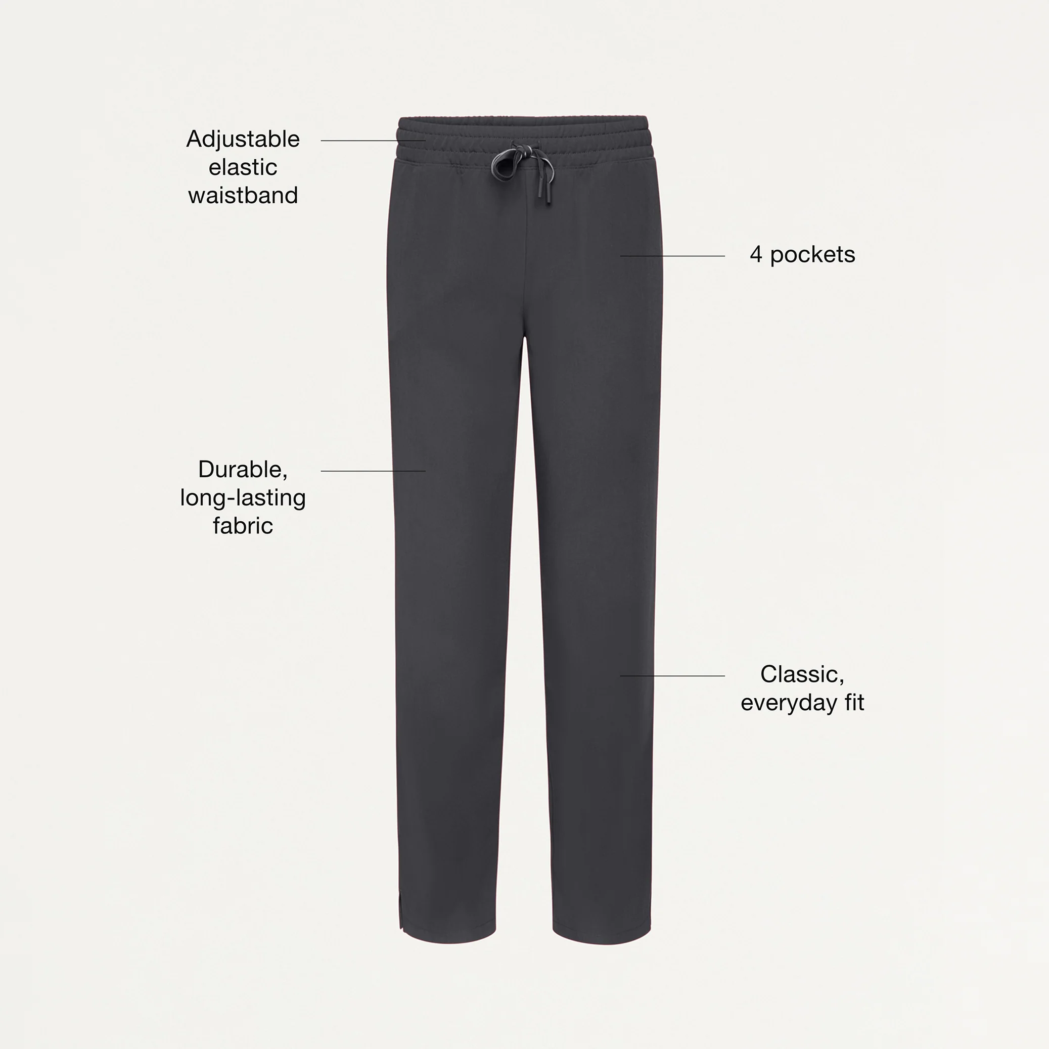 Jaanuu UltraLAST™ Essential Performance Women's 6-Pocket Scrub Set - Pewter - Image 5