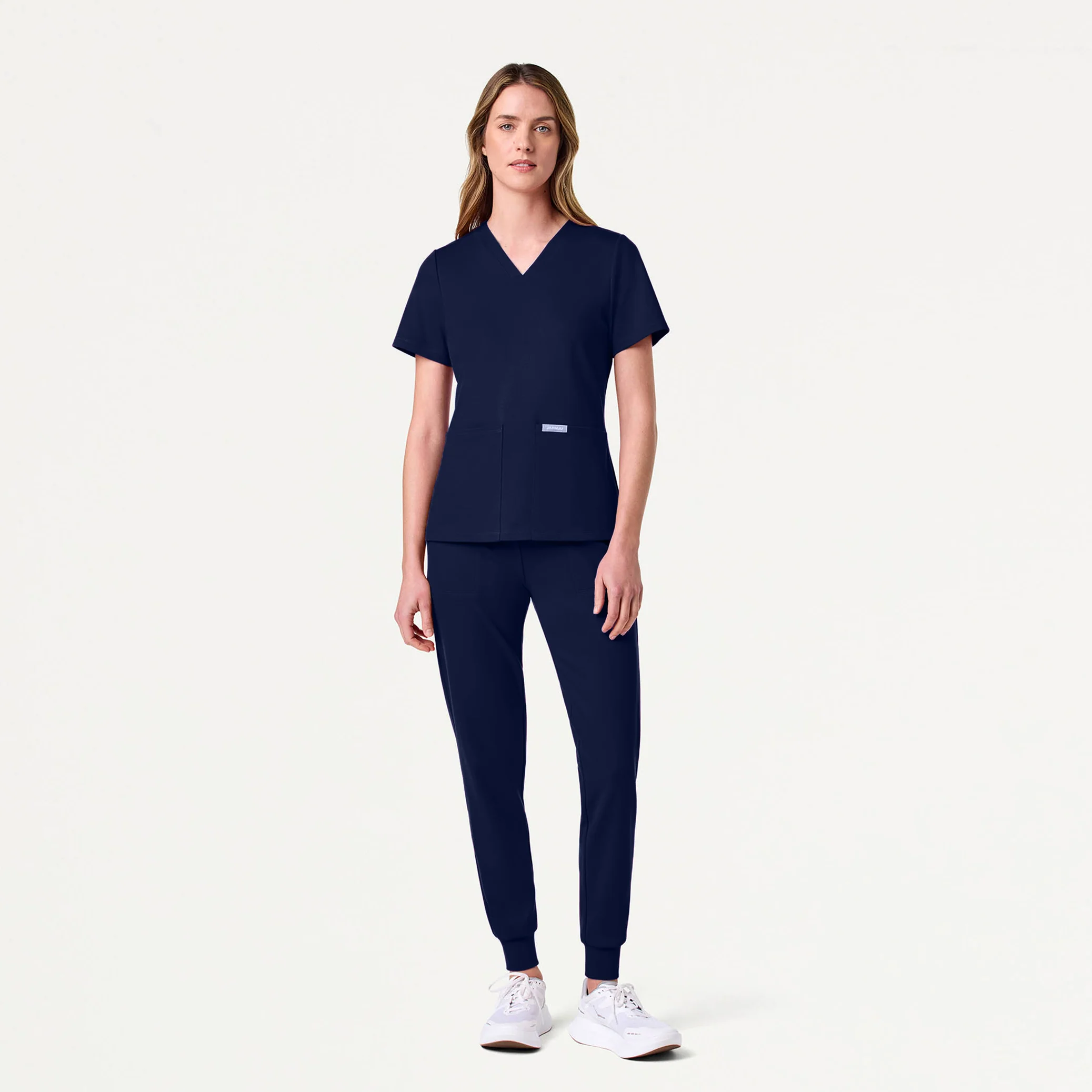 Jaanuu UltraSOFT™ Essential Comfort Women's 6-Pocket Scrub Set - Deep Navy