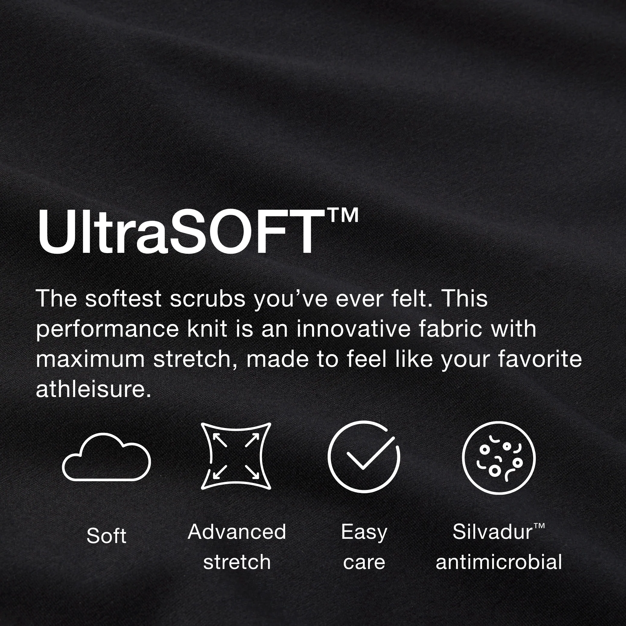 Jaanuu UltraSOFT™ Essential Comfort Women's 6-Pocket Scrub Set - Jet Black - Image 7
