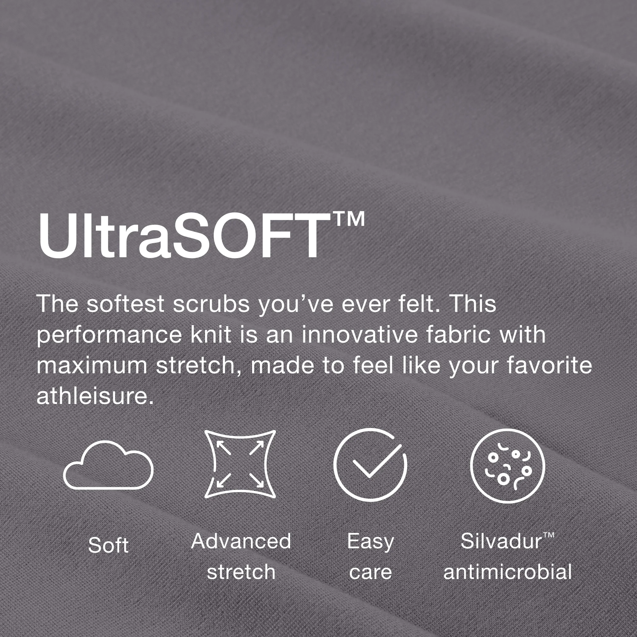 Jaanuu UltraSOFT™ Essential Comfort Women's 6-Pocket Scrub Set - Light Gray - Image 7