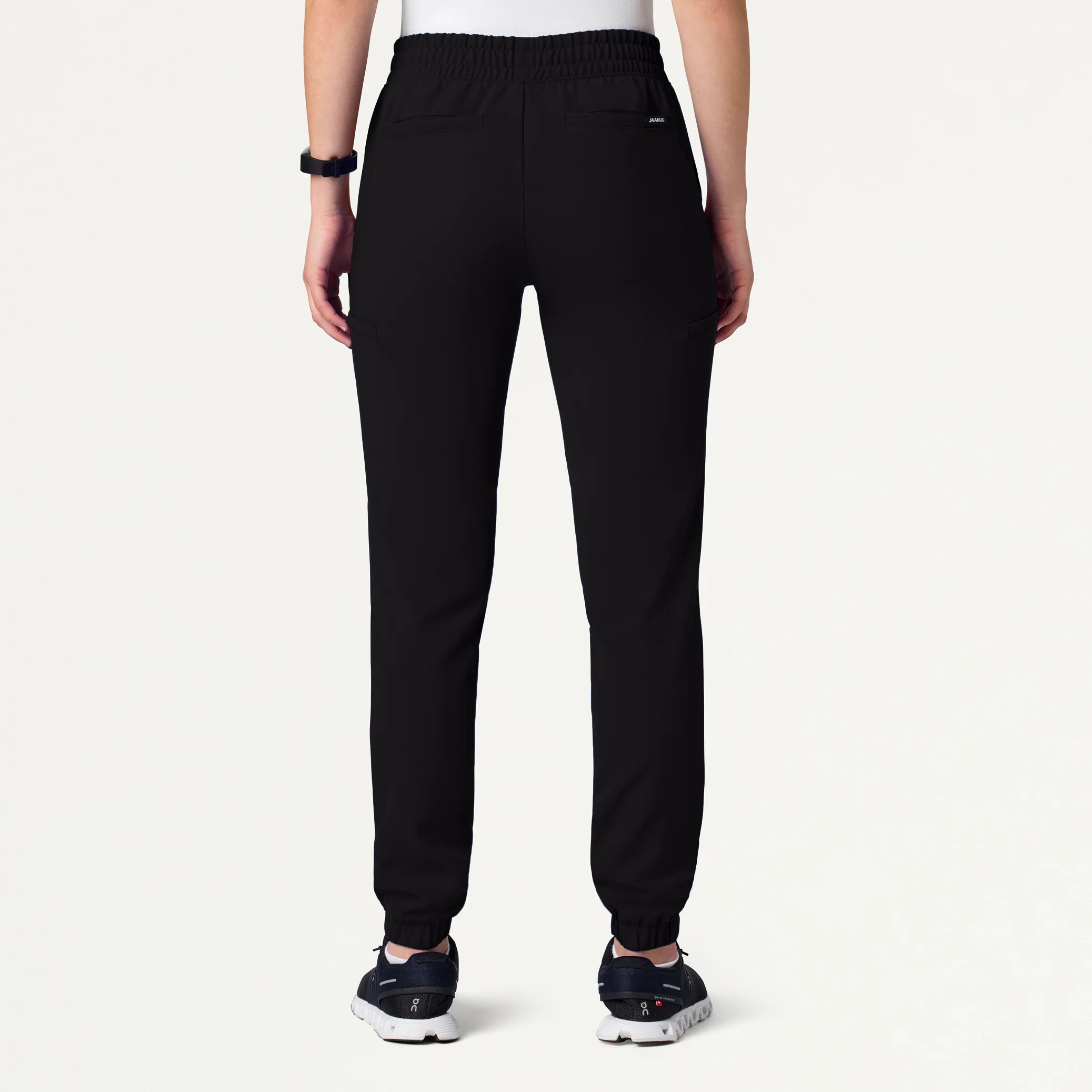 Jace Skinny 7-Pocket Scrub Jogger - Black - Image 4