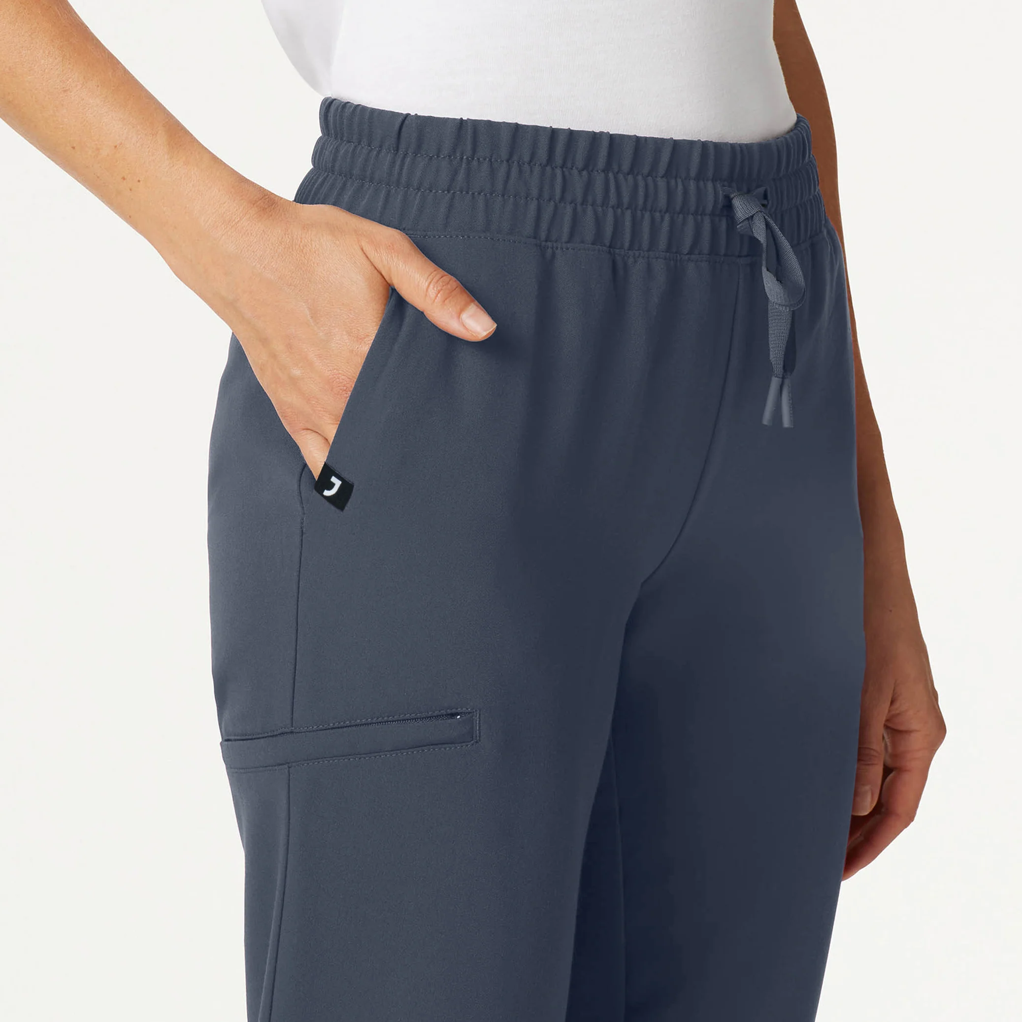 Jace Skinny 7-Pocket Scrub Jogger - Carbon Gray - Image 5