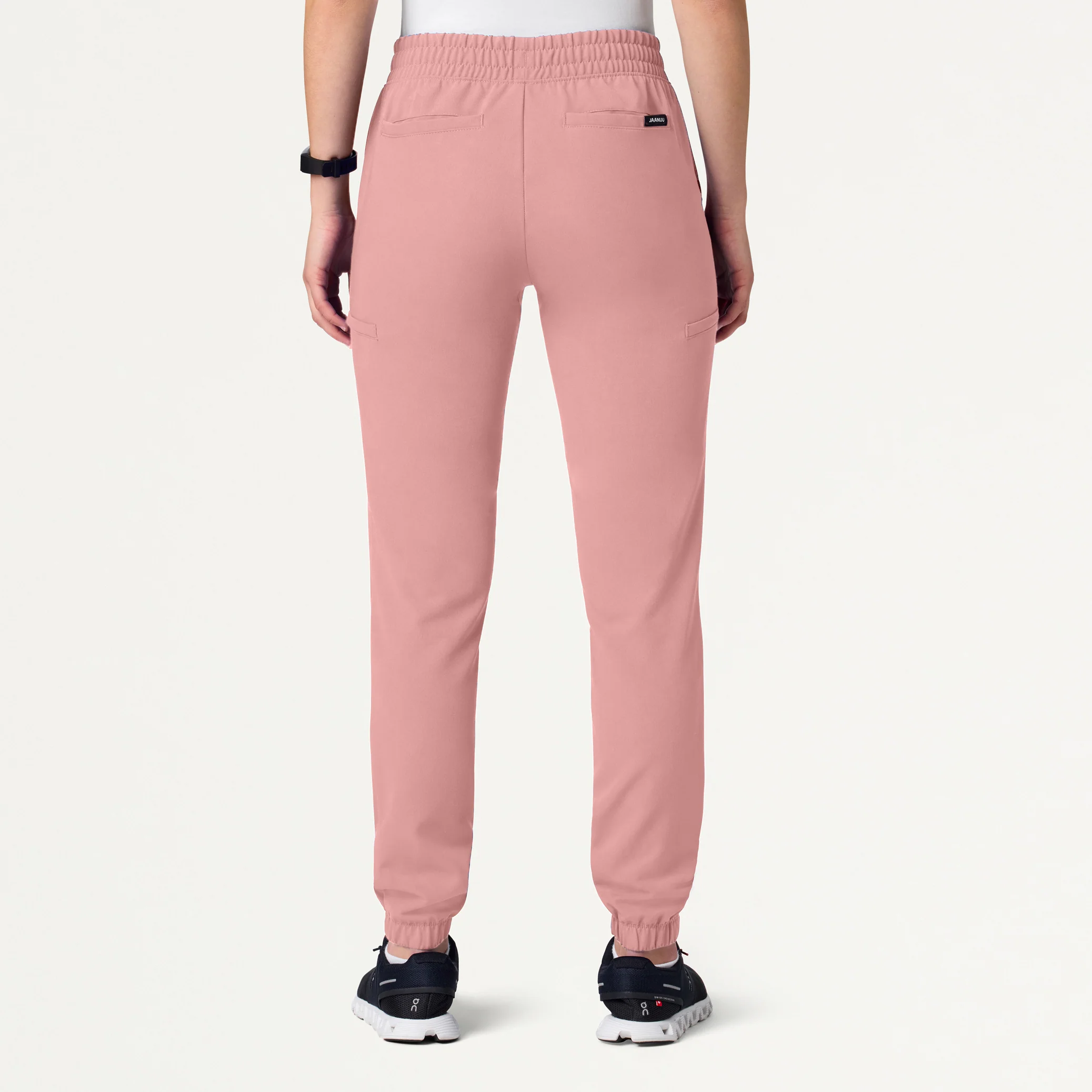 Jace Skinny 7-Pocket Scrub Jogger - Mauve - Image 3