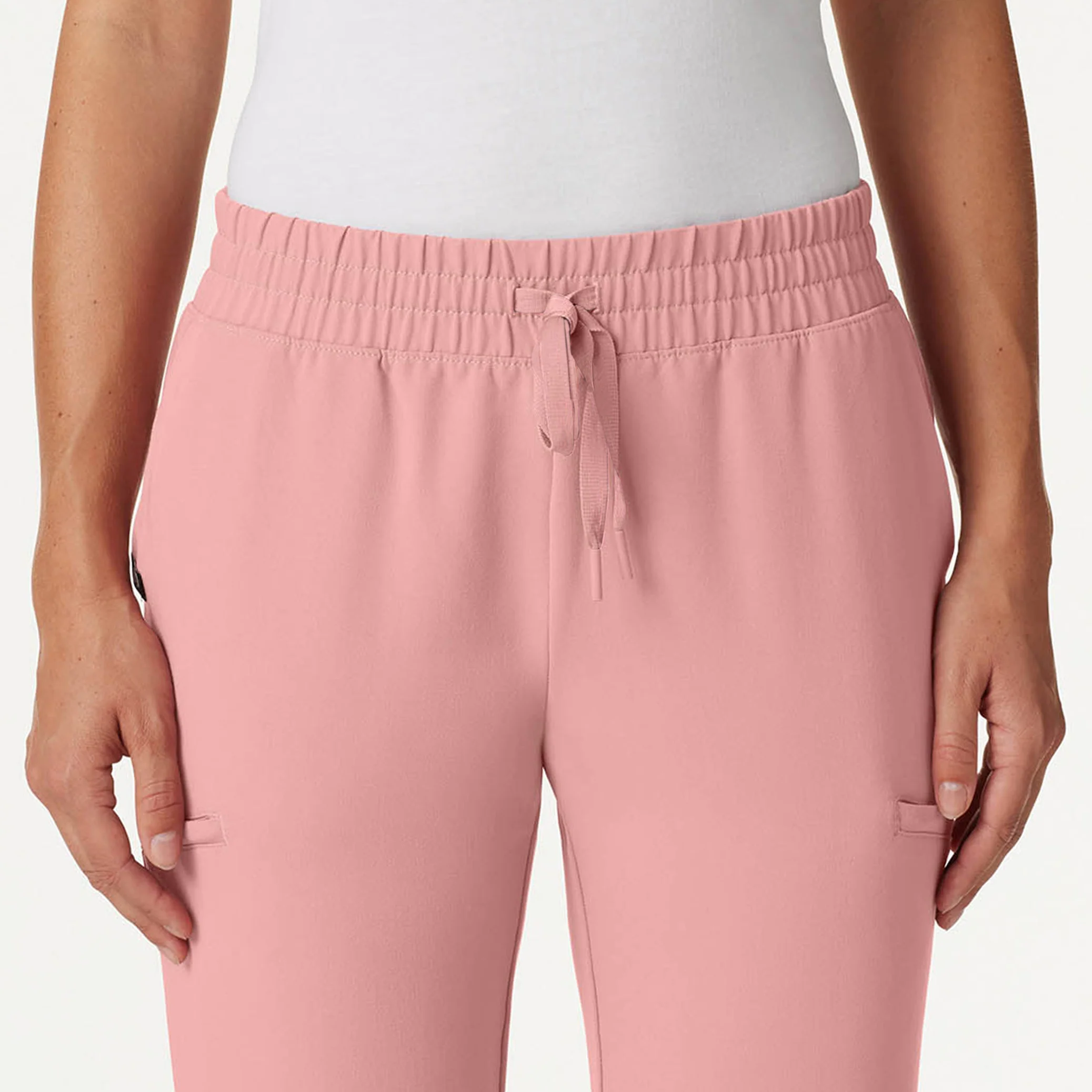Jace Skinny 7-Pocket Scrub Jogger - Mauve - Image 4