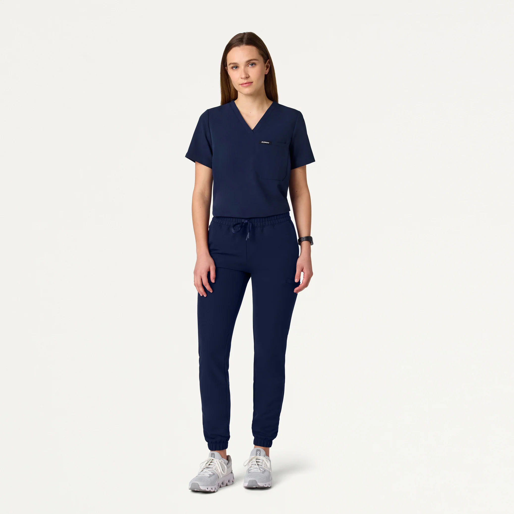 Jace Skinny 7-Pocket Scrub Jogger - Midnight Navy - Image 2