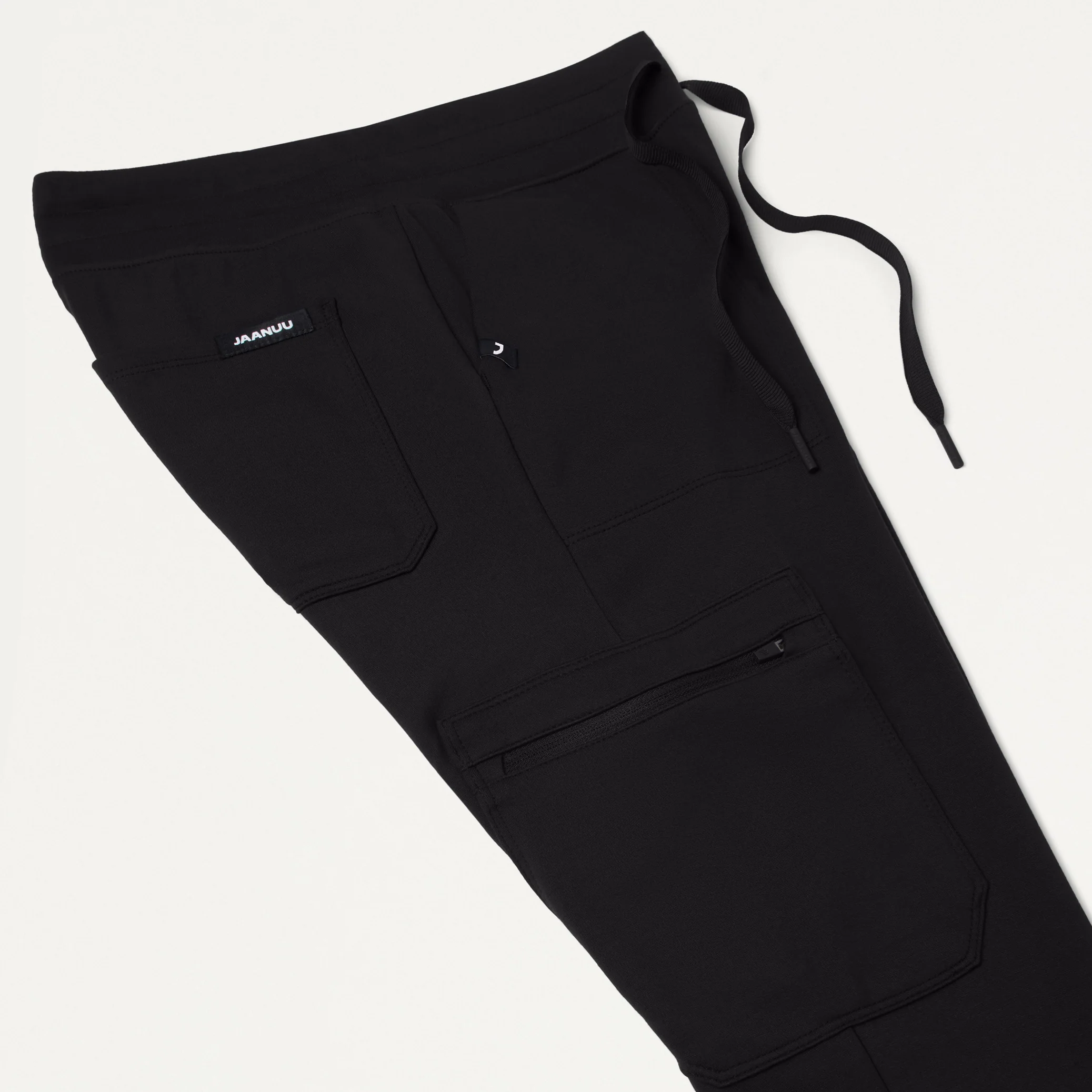Kait 10-Pocket Skinny UltraSOFT™ Scrub Jogger - Black - Image 11