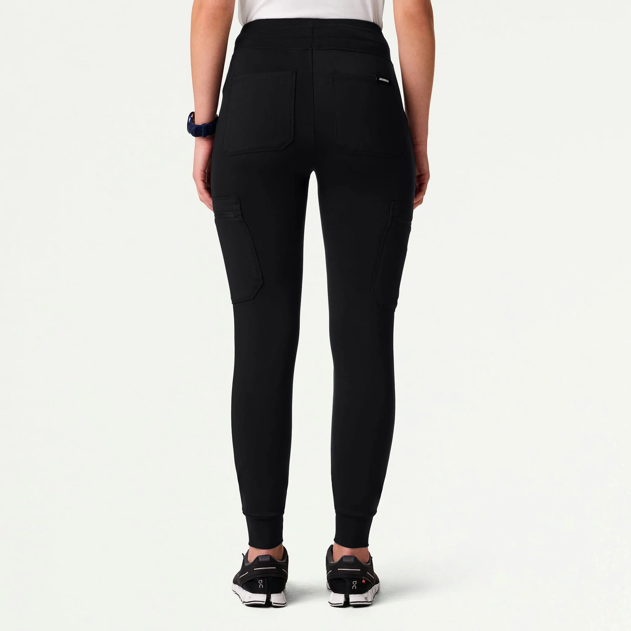 Kait 10-Pocket Skinny UltraSOFT™ Scrub Jogger - Black - Image 5