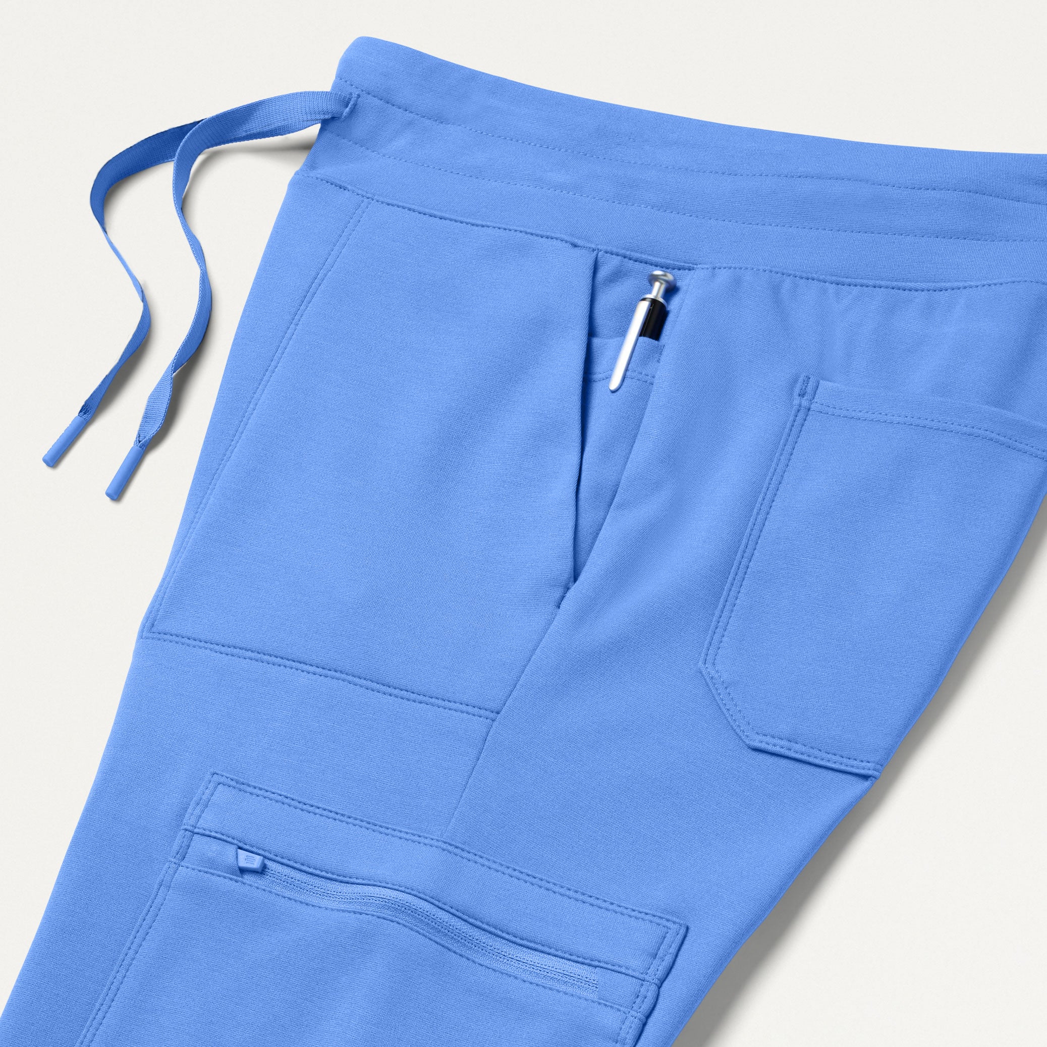 Kait 10-Pocket Skinny UltraSOFT™ Scrub Jogger - Ceil Blue - Image 10