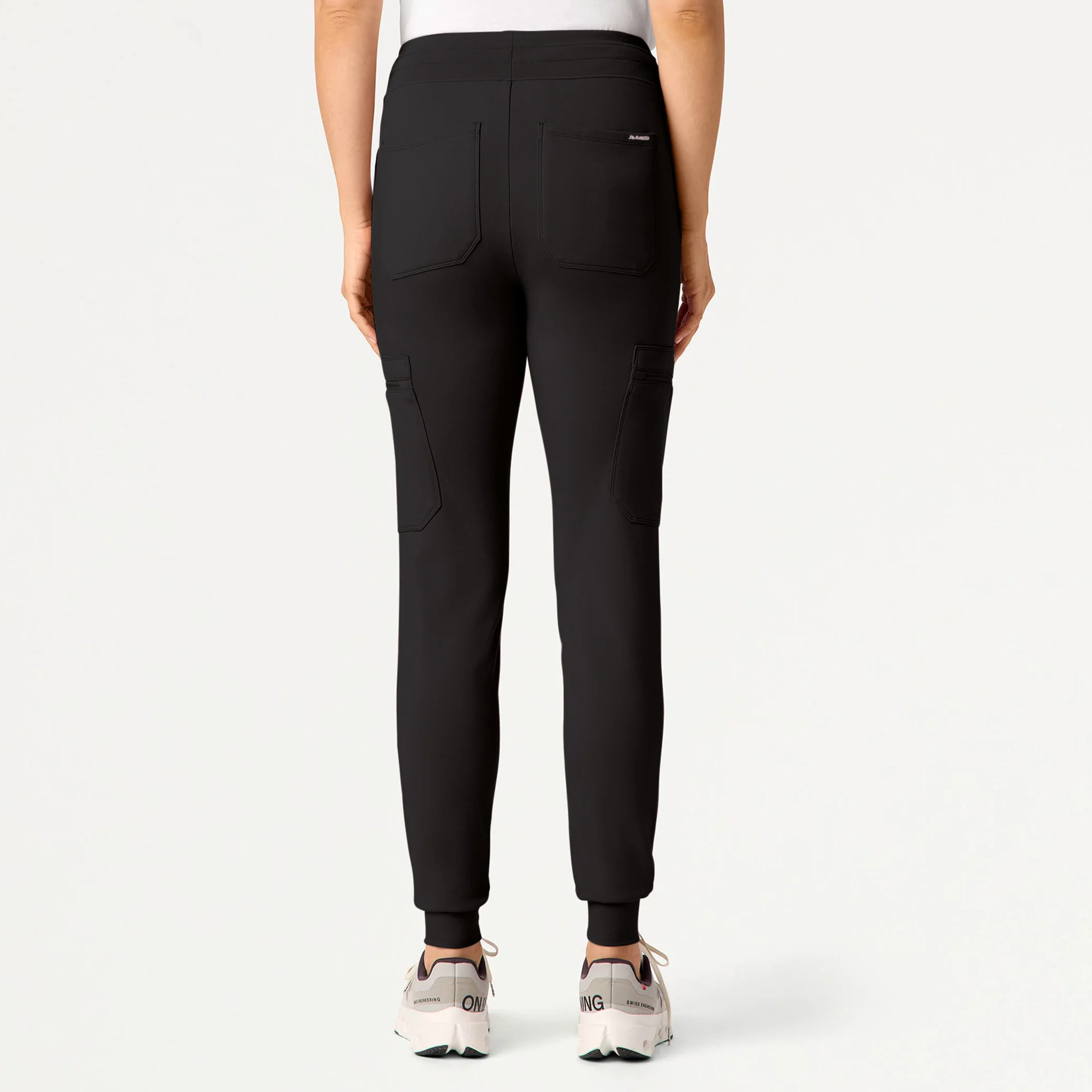 Kait 10-Pocket Skinny UltraSOFT™ Scrub Jogger - Charcoal - Image 3