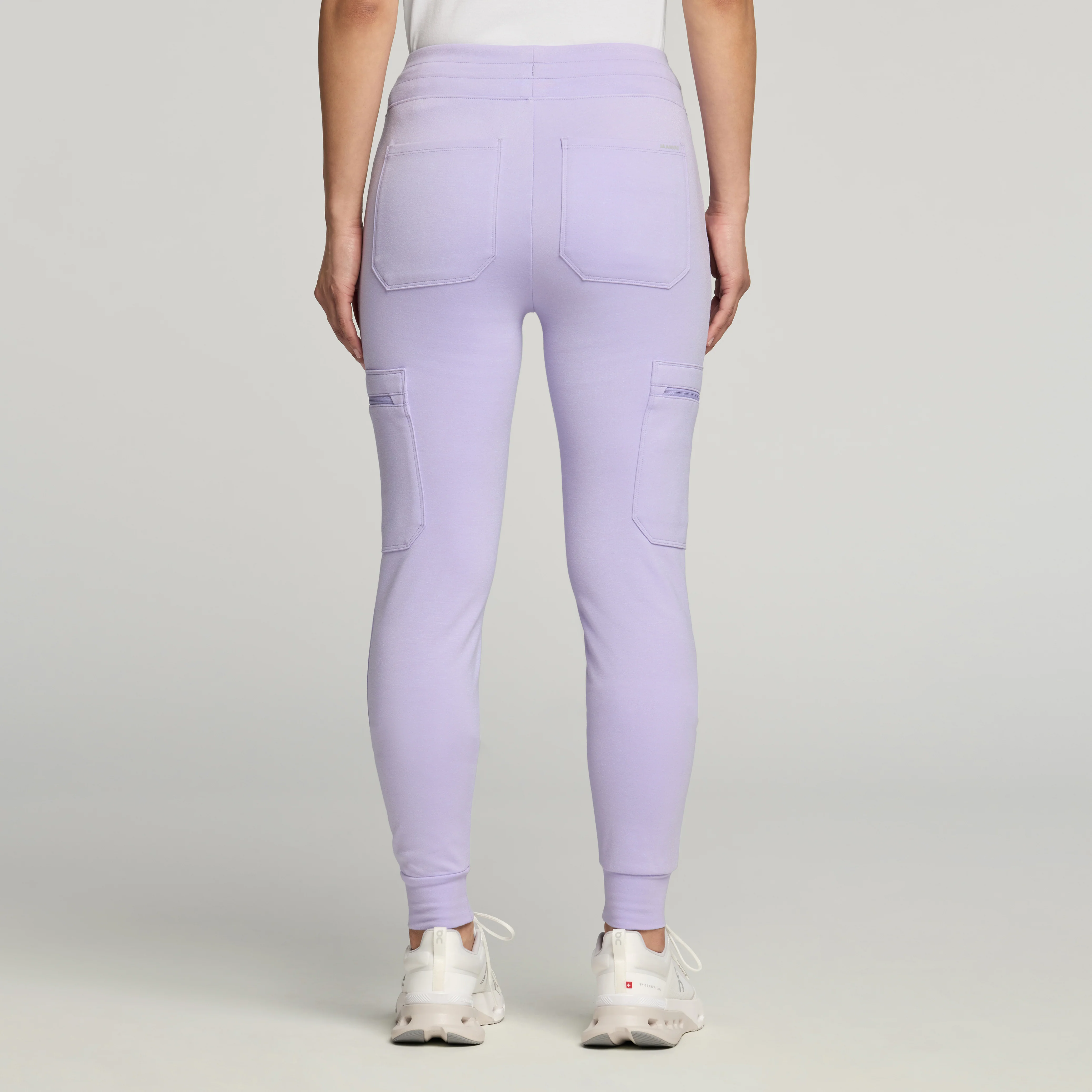 Kait 10-Pocket Skinny UltraSOFT™ Scrub Jogger - Lavender - Image 3