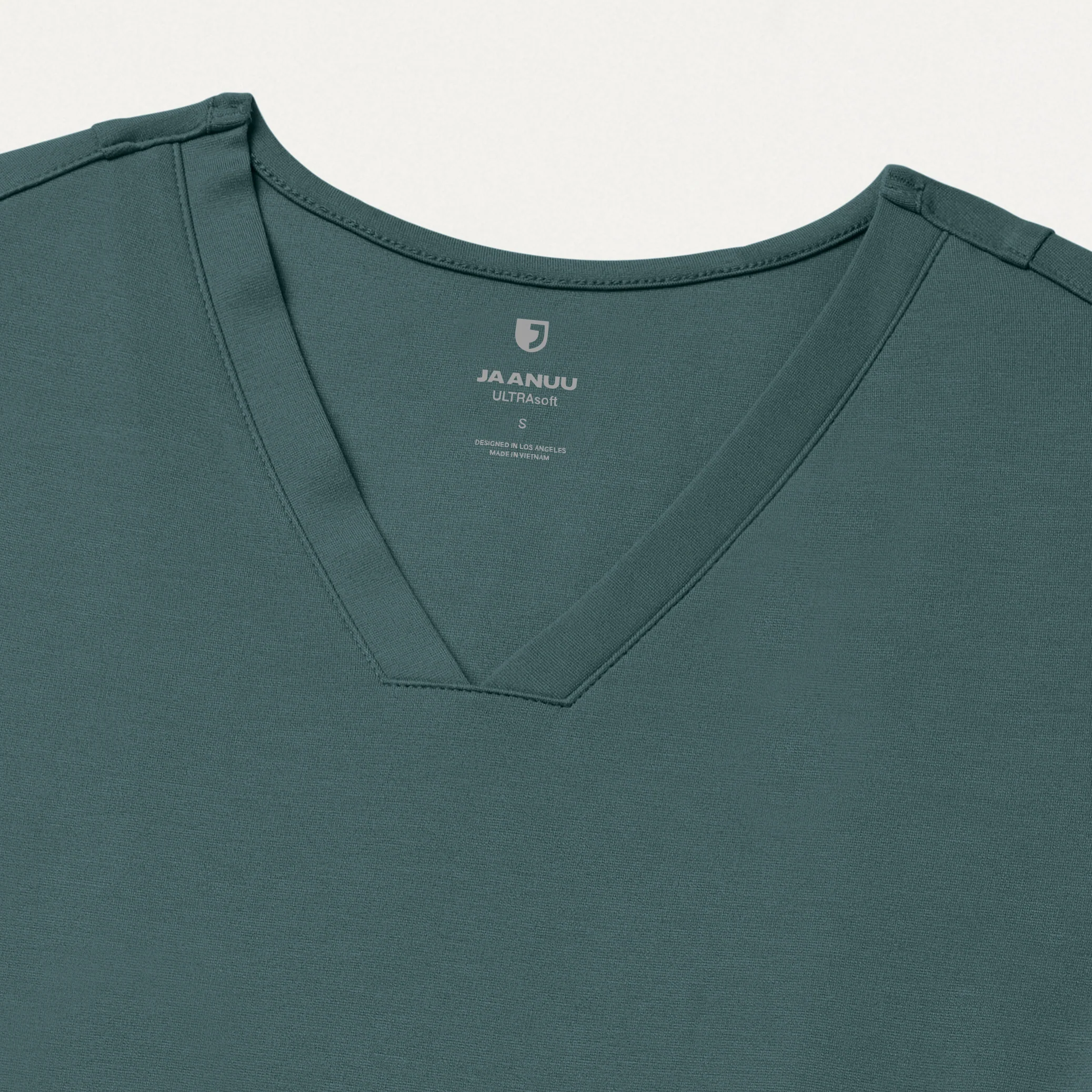 Kass Slim 4-Pocket UltraSOFT™ Scrub Top - Alpine Green - Image 4