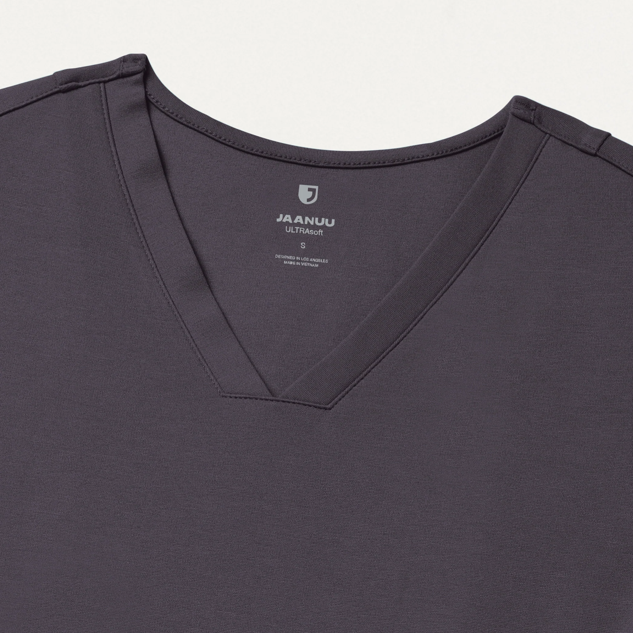Kass Slim 4-Pocket UltraSOFT™ Scrub Top - Harbor Gray - Image 4