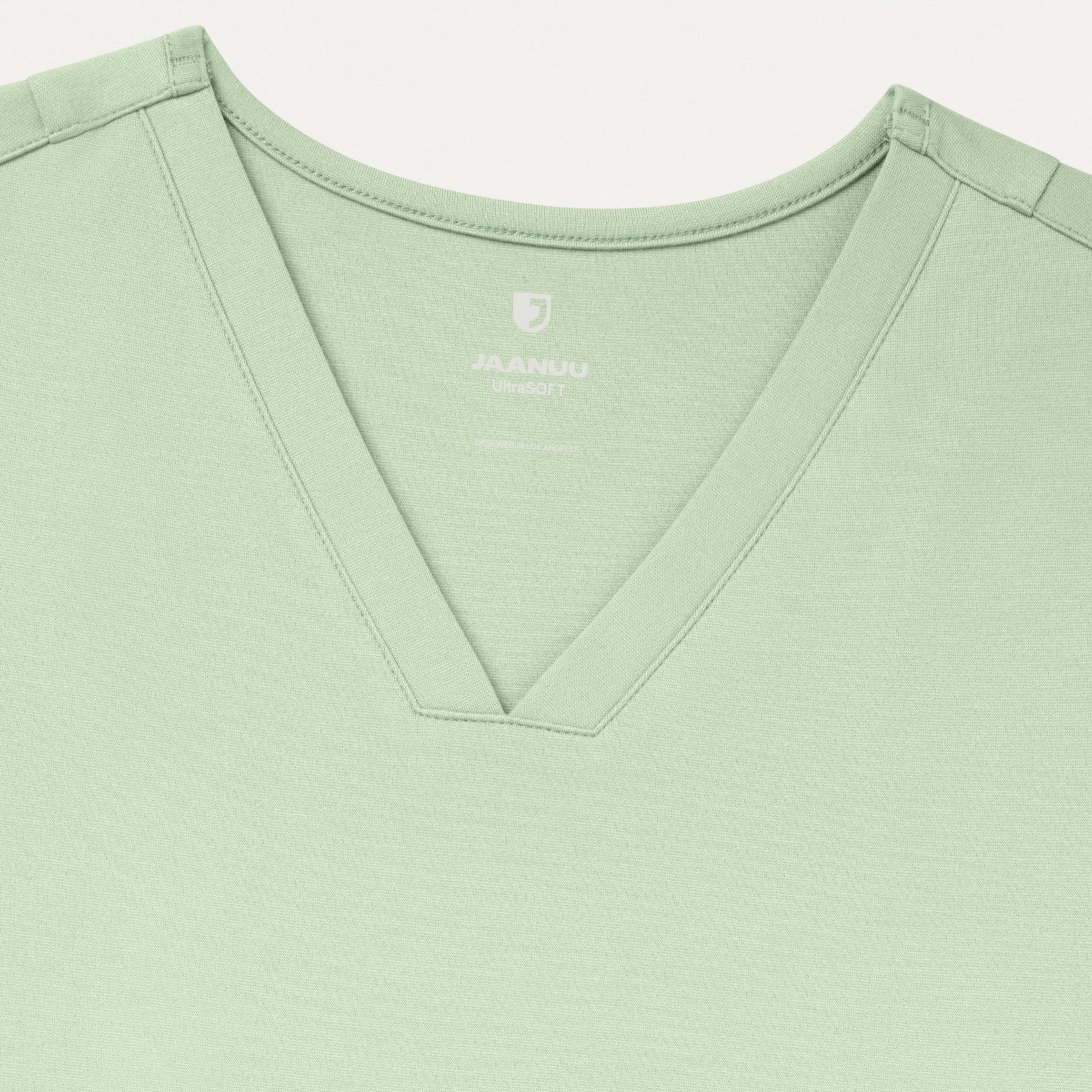 Kass Slim 4-Pocket UltraSOFT™ Scrub Top - Mint - Image 4