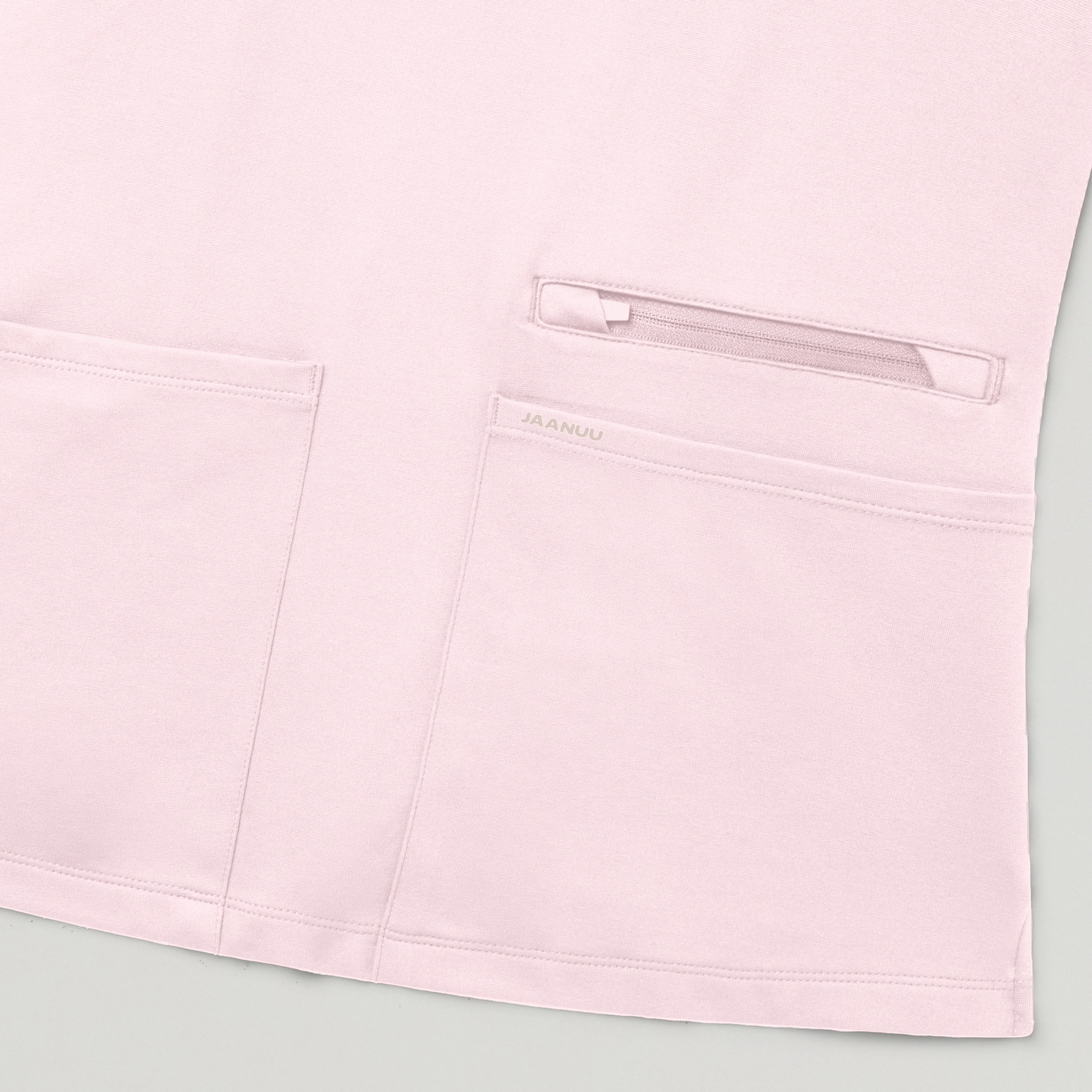 Kass Slim 4-Pocket UltraSOFT™ Scrub Top - Rose Quartz - Image 5